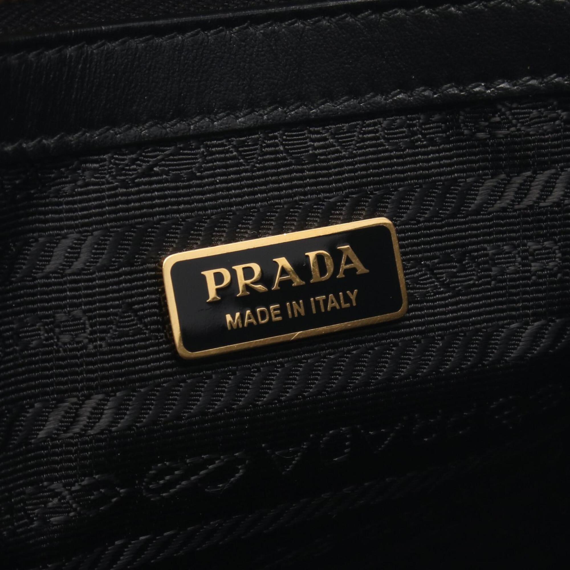 Prada Black Saffiano Triangle Handbag (Pre-Owned)
