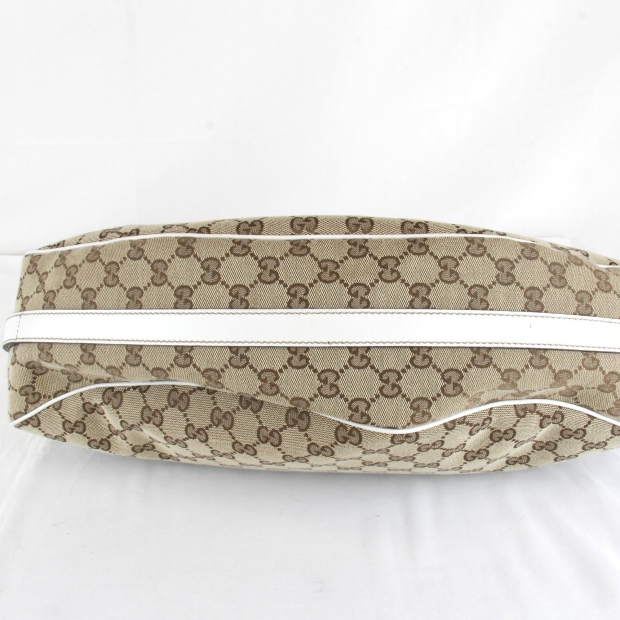 Gucci Gg Canvas Beige Gg Canvas Tote Bag (Pre-Owned)