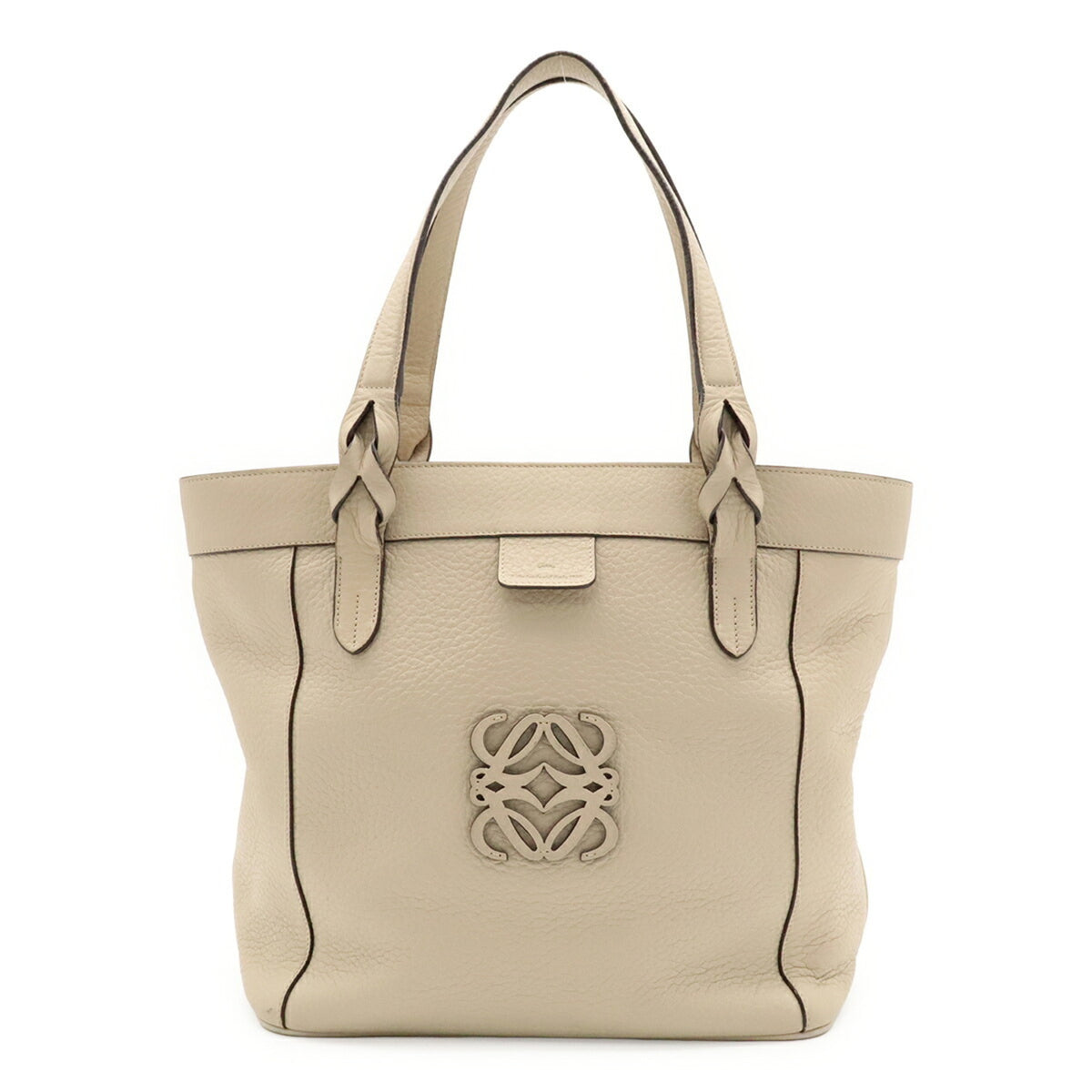 Loewe Light Beige Leather Handbag Tote Bag (Pre-Owned)