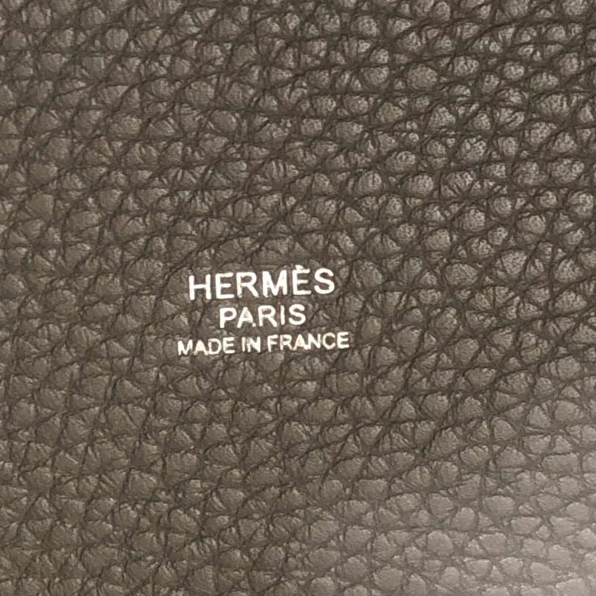 Hermes Picotin Gray Taurillon Clemence Leather Handbag (Pre-Owned)