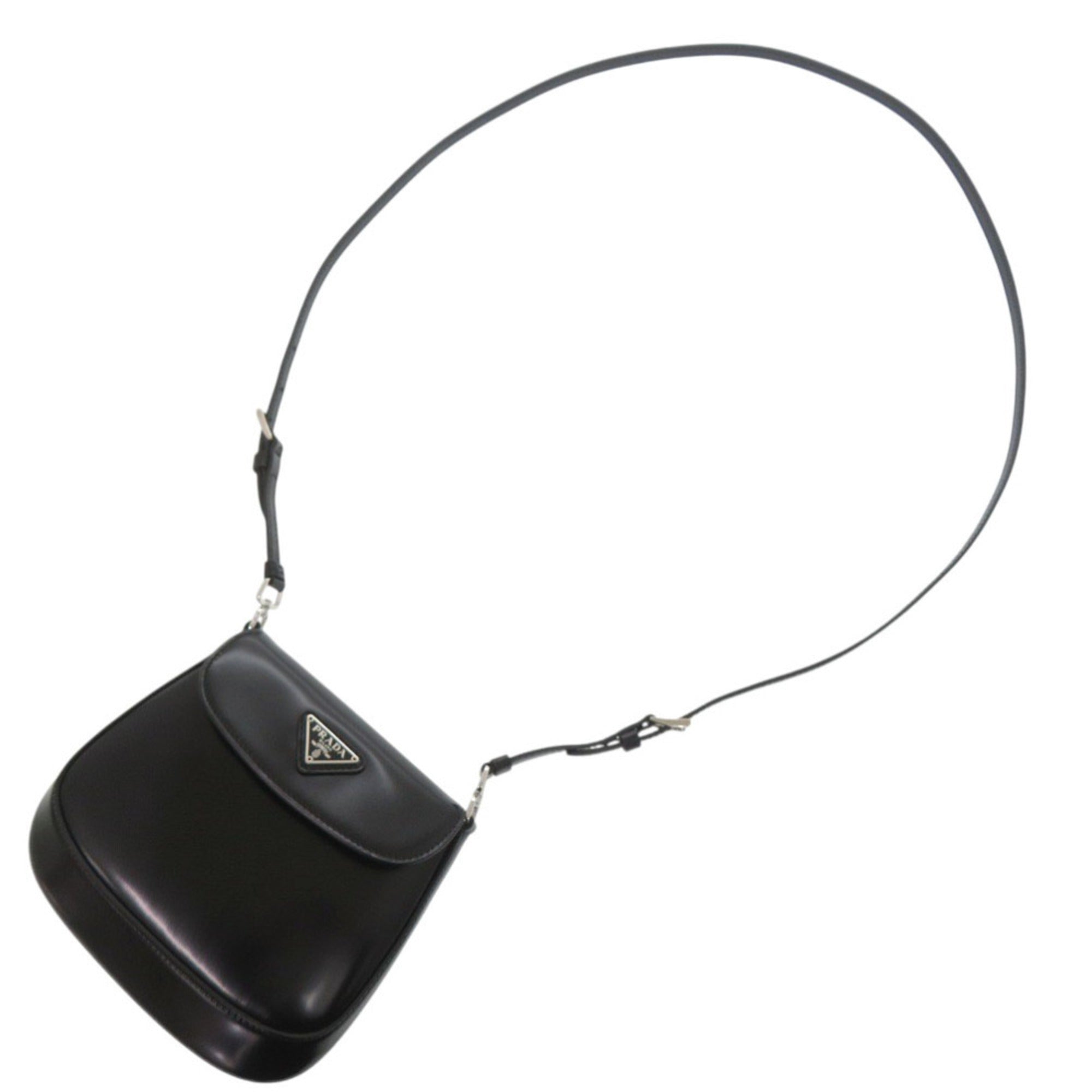 Prada Black Leather Shoulder Bag (Pre-Owned)