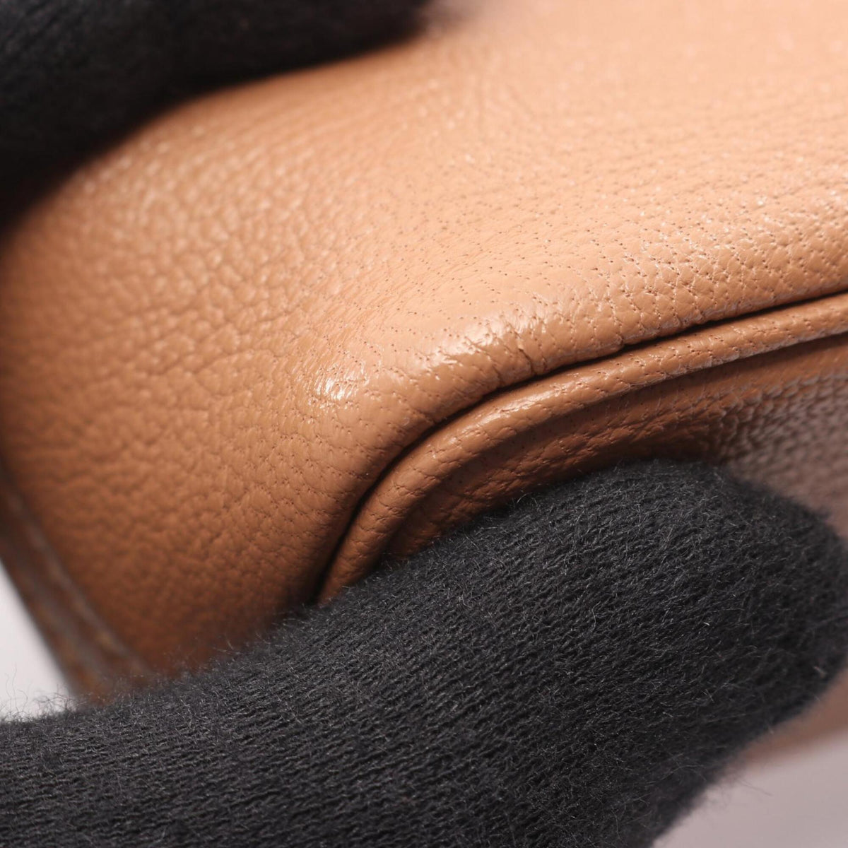 Hermes Brown Chevre Leather Handbag (Pre-Owned)