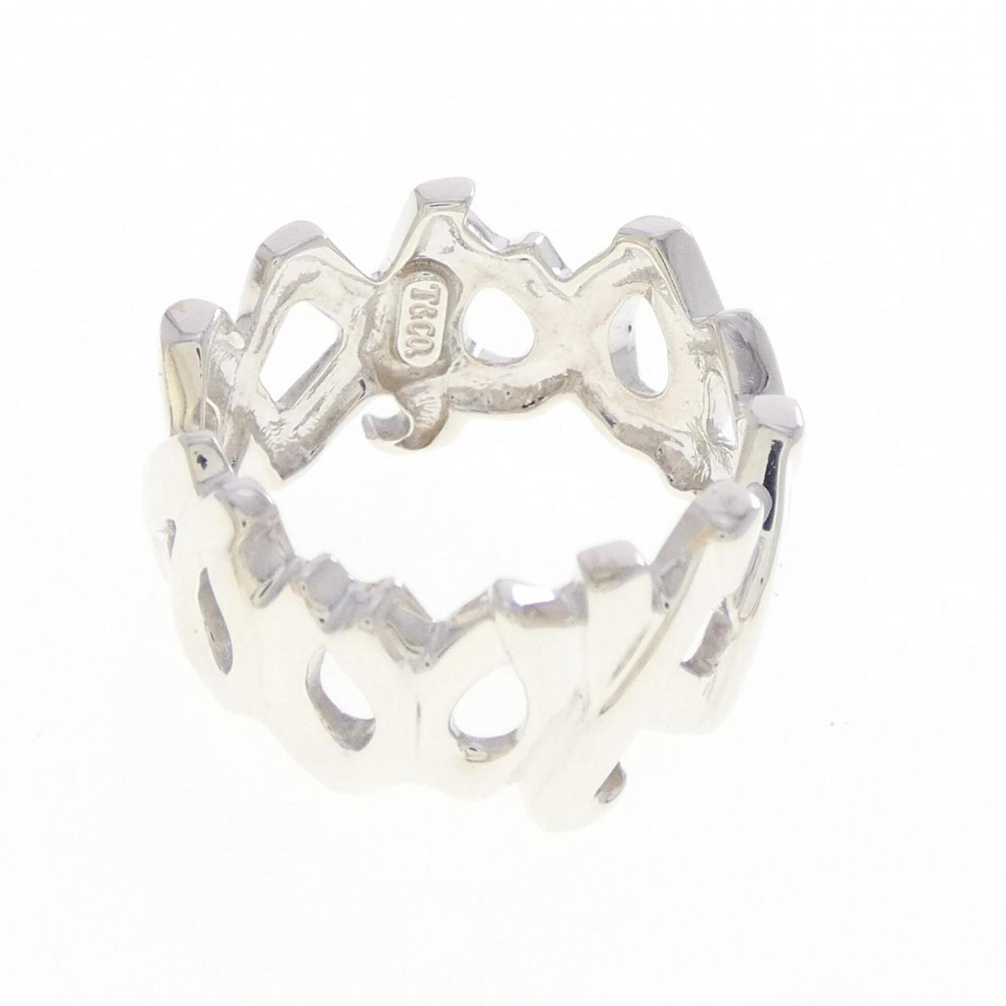 Tiffany Gold Silver 925 Band Ring (Pre-Owned)