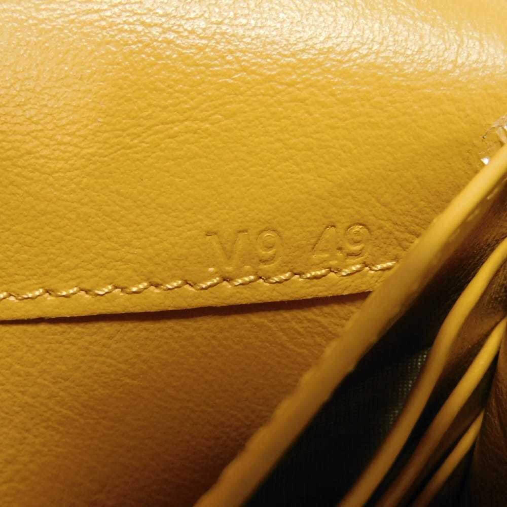 Tod's Mustard Yellow Leather Long Wallet (Bi-Fold) (Pre-Owned)