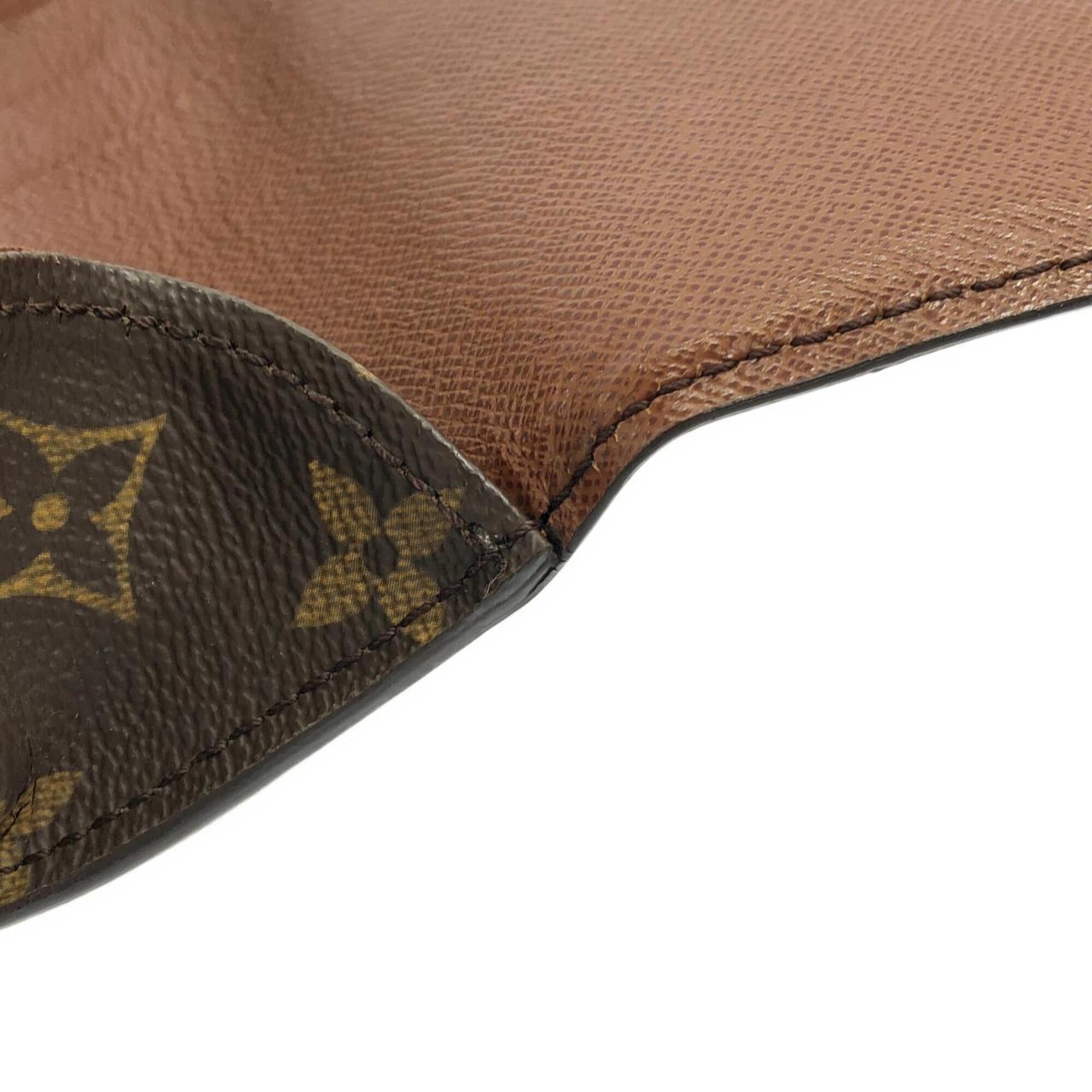 Louis Vuitton Monogram Marron Coated Canvas Shoulder Bag (Pre-Owned)