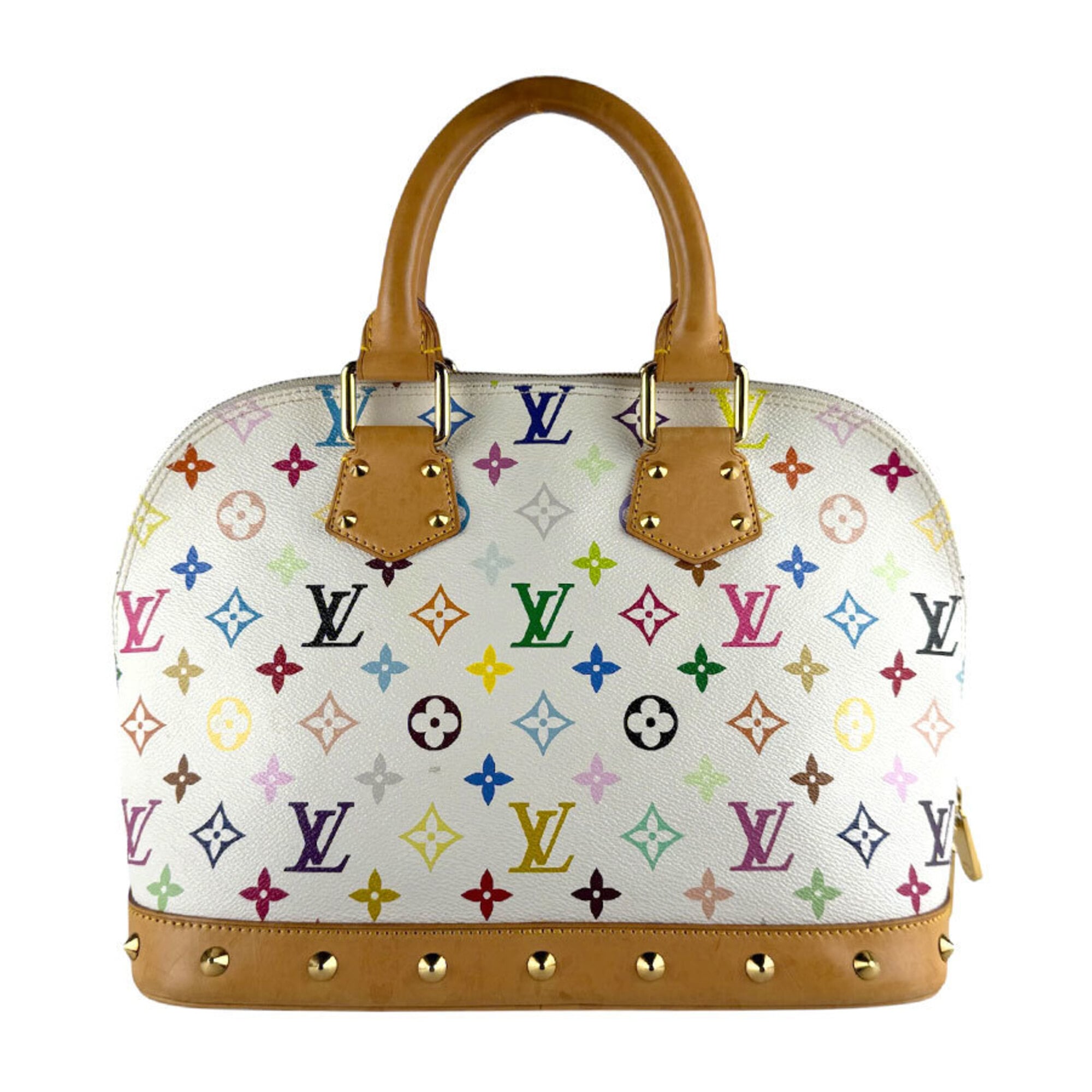 Louis Vuitton Blanc Multi-Color Monogram Multicolore Handbag (Pre-Owned)