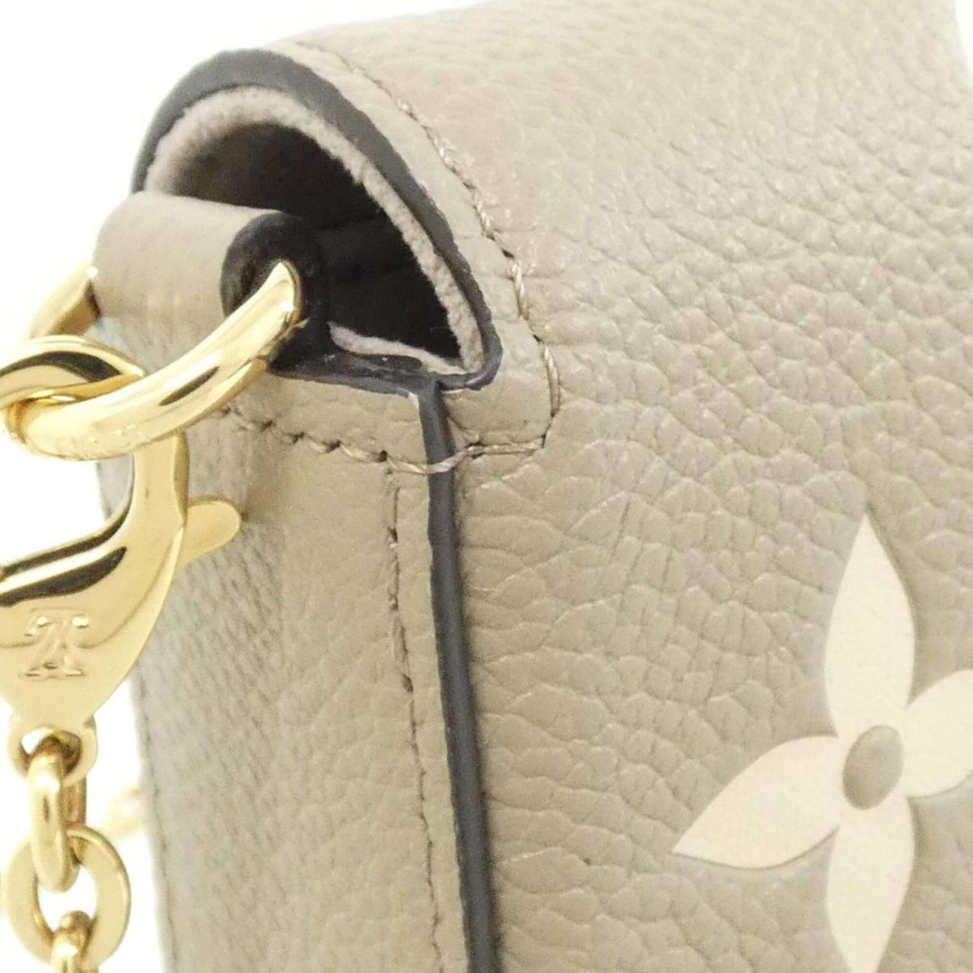 Louis Vuitton Beige Tourterelle Leather Pochette Shoulder Bag (Pre-Owned)