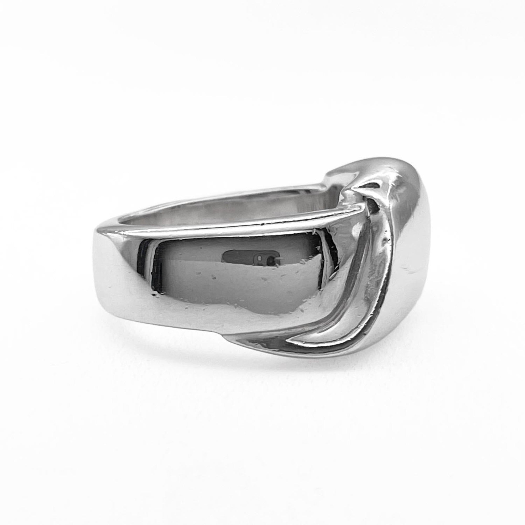 Hermes Silver Silver 925 Pinky Ring (Pre-Owned)