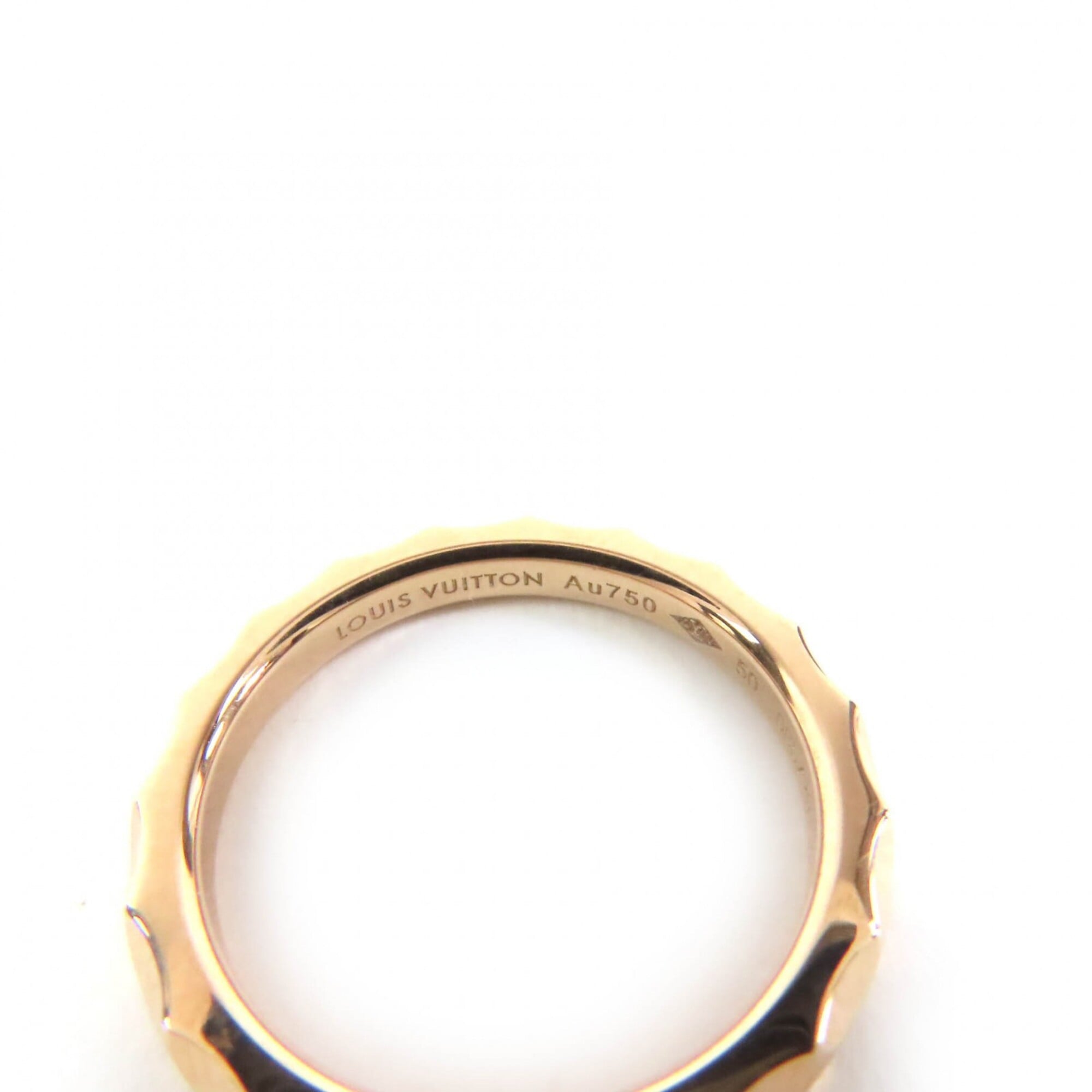 Louis Vuitton Pink Gold Pink Gold (18K) Band Ring (Pre-Owned)