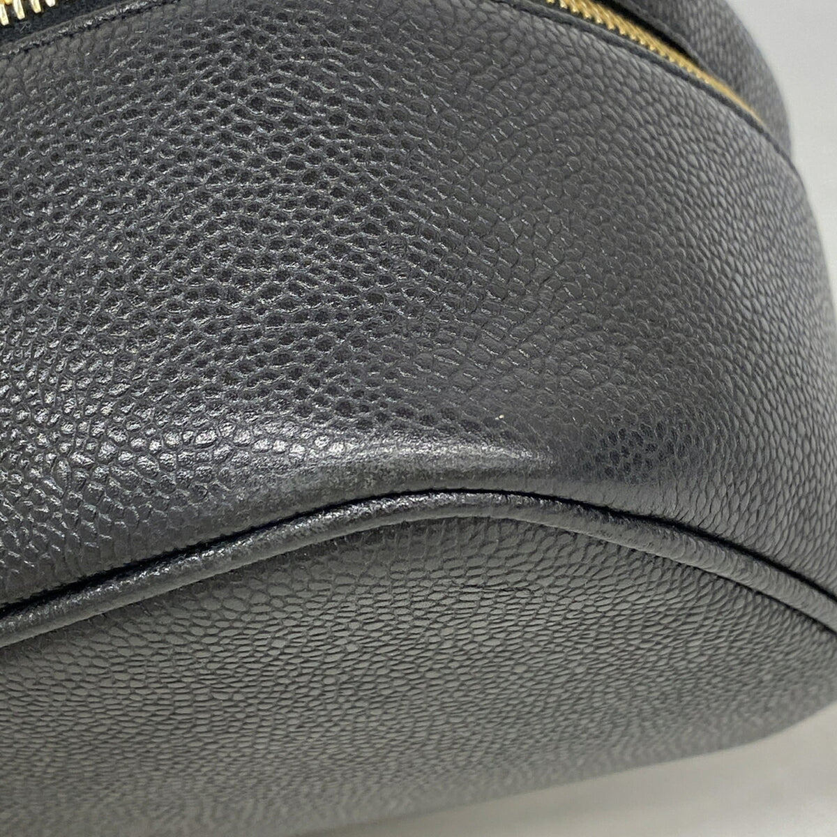 Chanel Black Grained Calfskin Vanity Bag (Pre-Owned)
