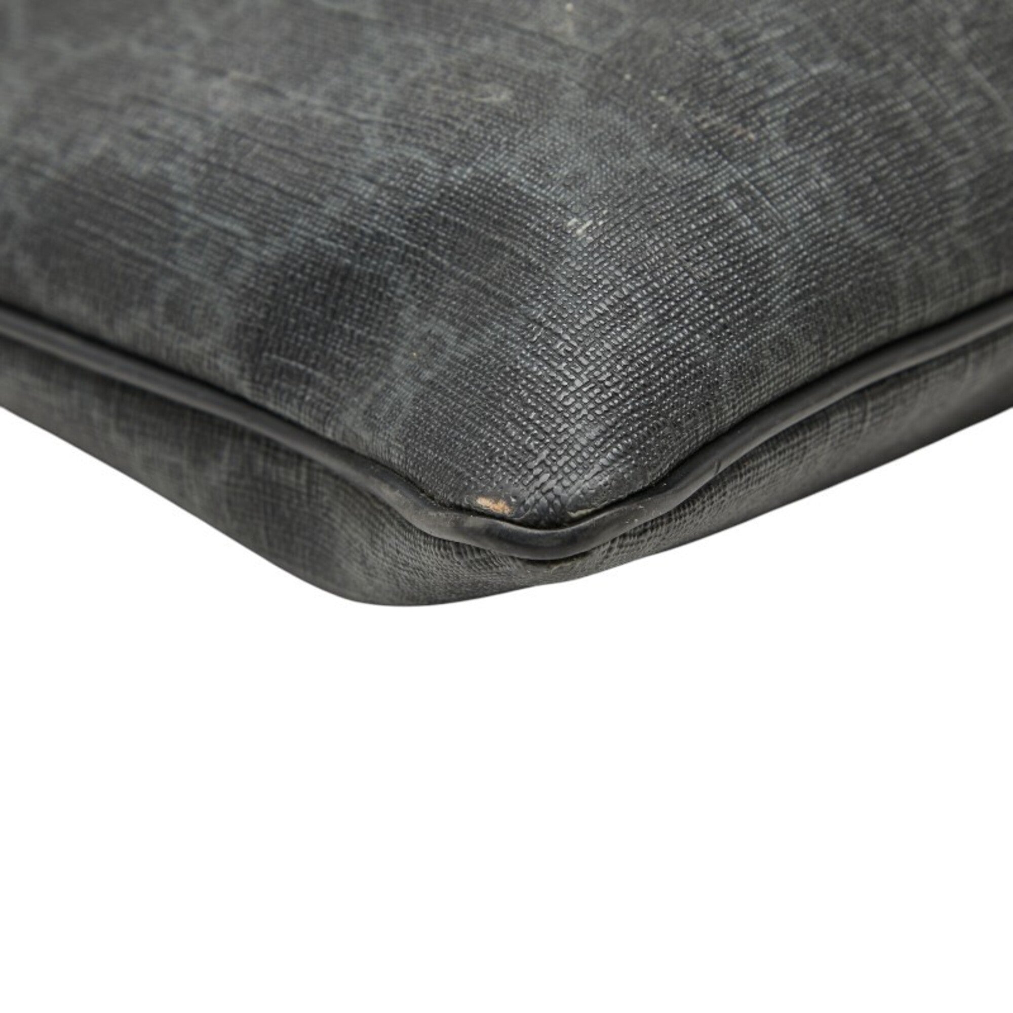 Gucci Black Gray Gg Supreme Shoulder Bag (Pre-Owned)