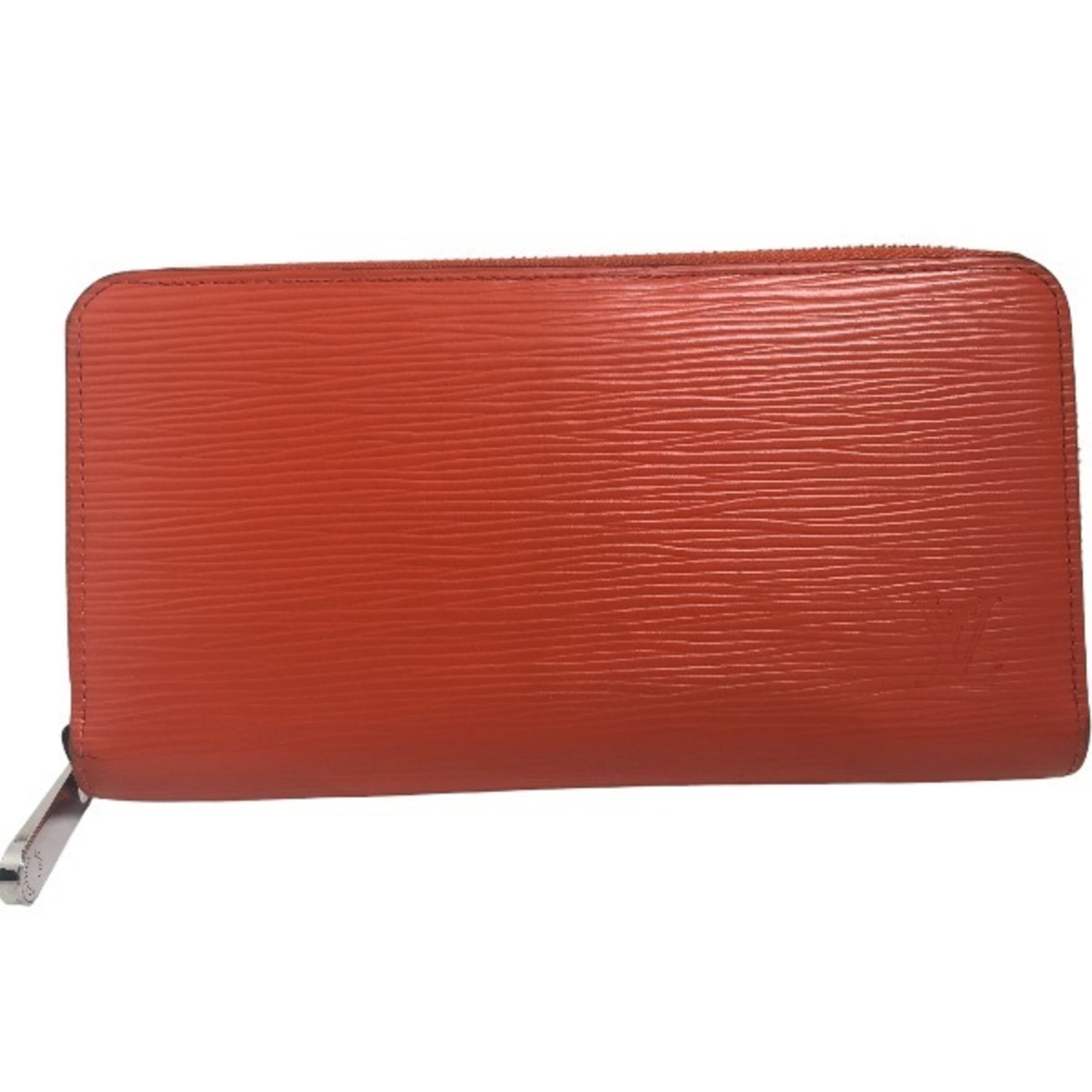 Louis Vuitton Epi Orange Epi Leather Long Wallet (Bi-Fold) (Pre-Owned)