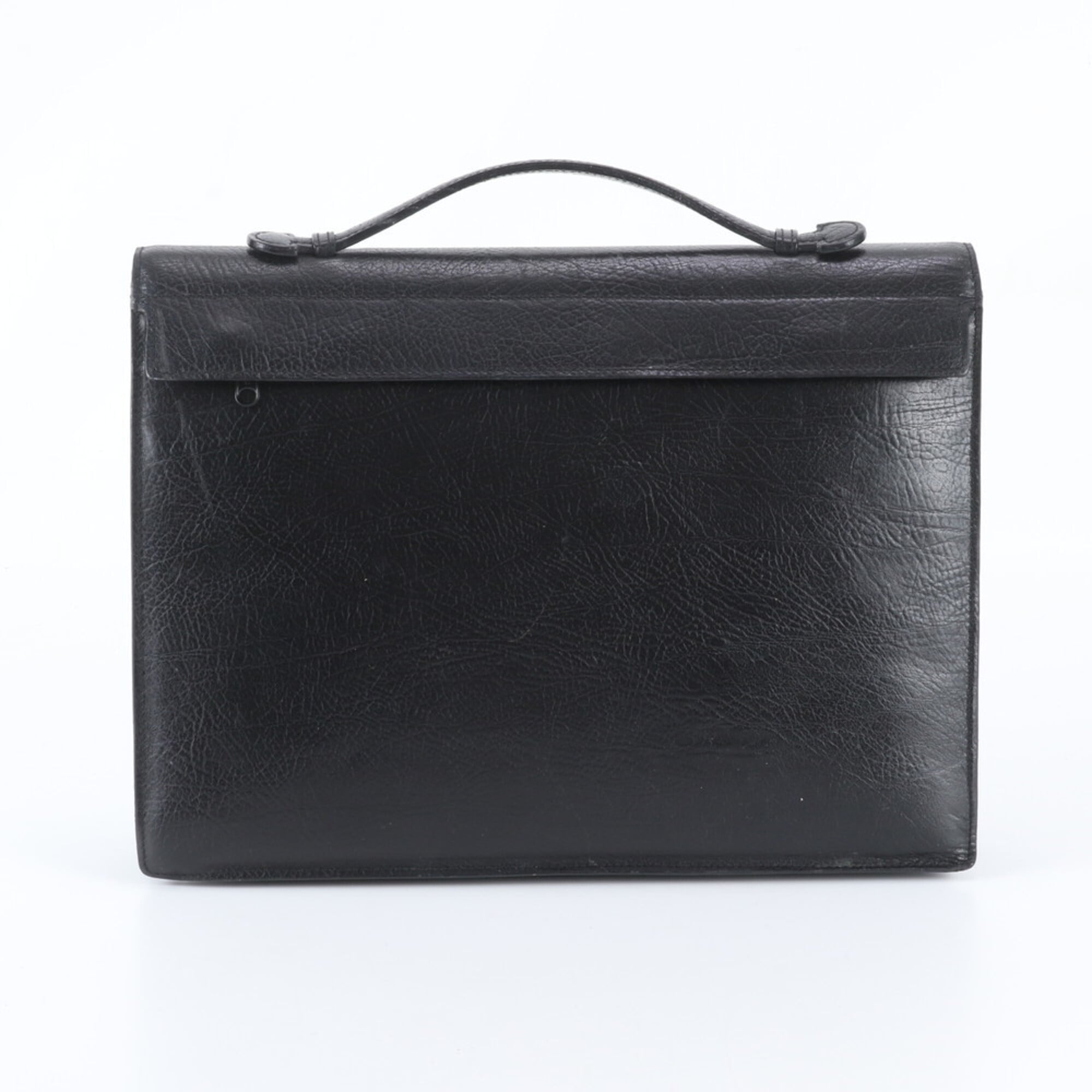 Bally Black Leather Briefcase (Pre-Owned)