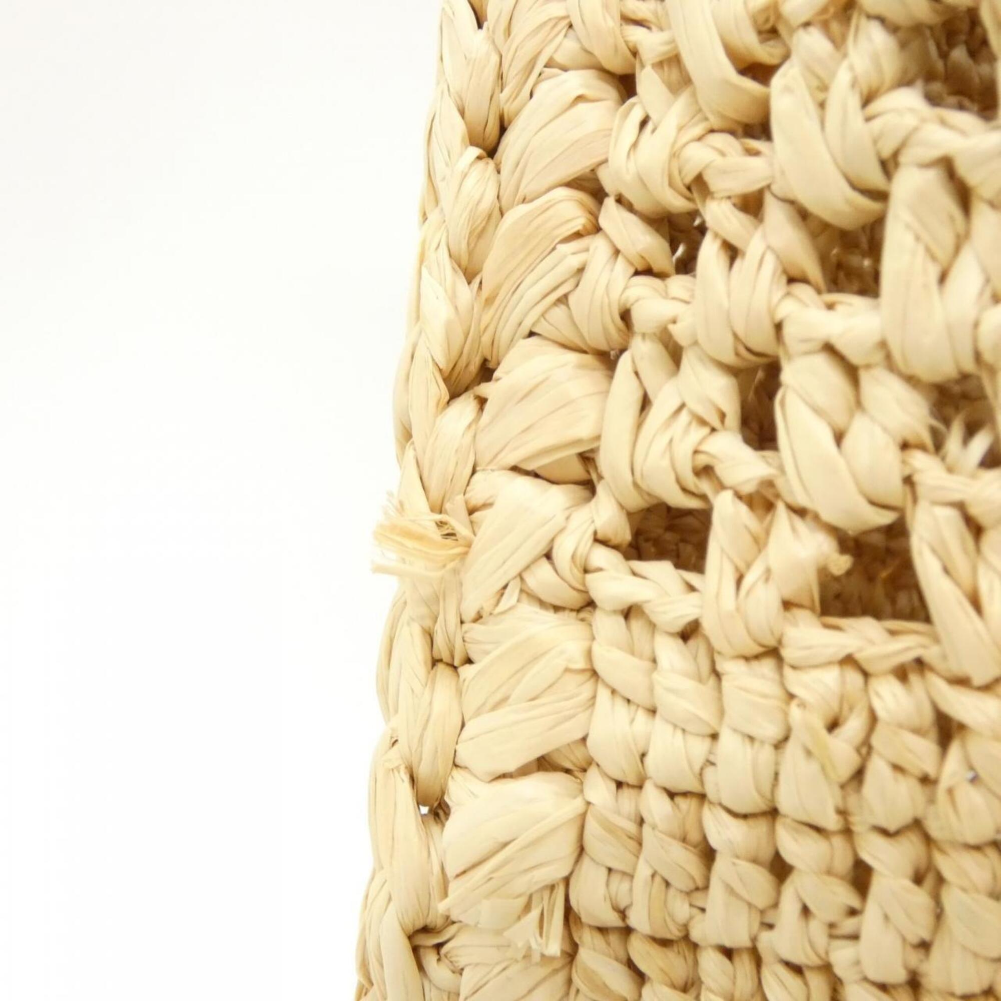 Louis Vuitton Beige Natural Raffia Handbag (Pre-Owned)