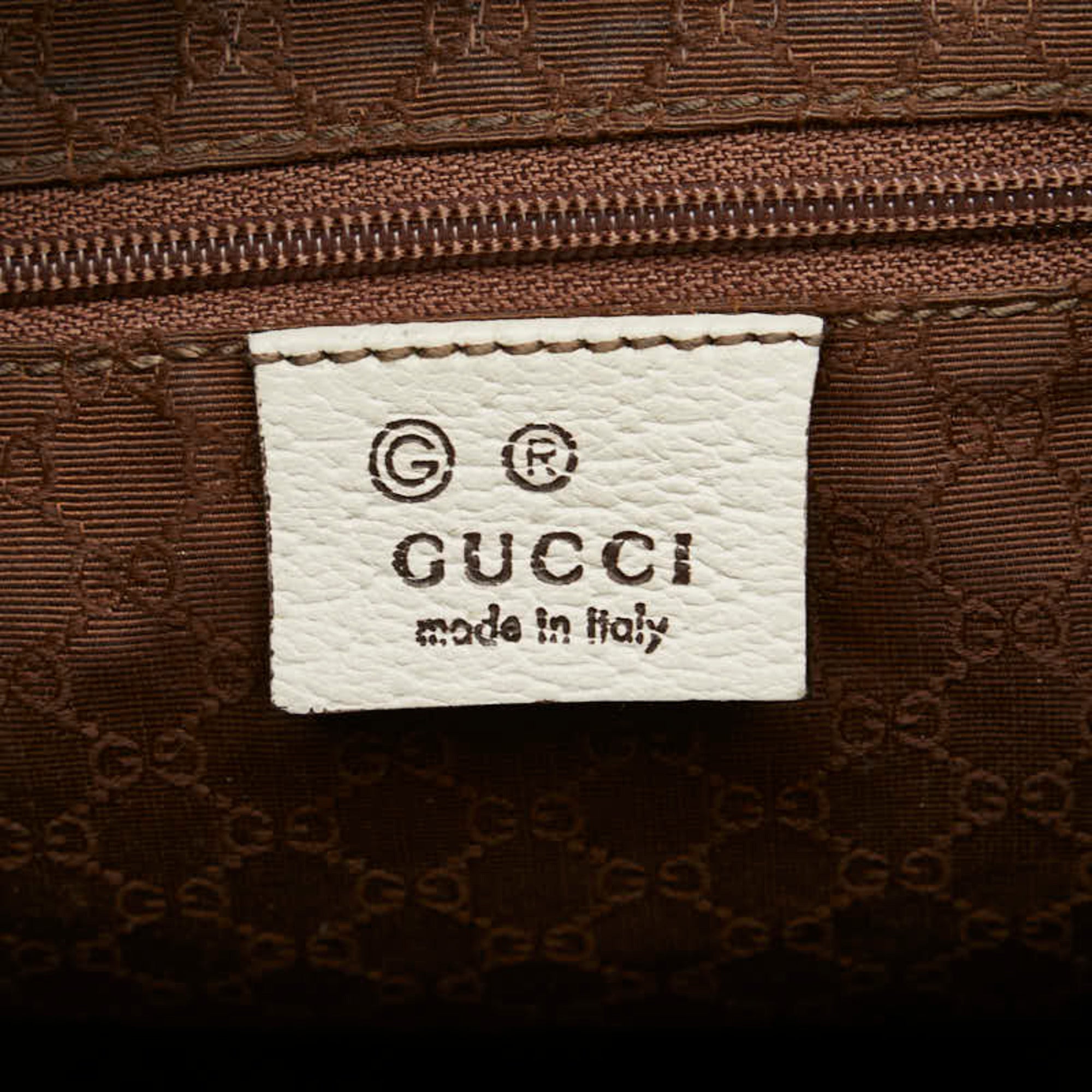 Gucci Beige Multi-Color Pvc Leather Shoulder Bag (Pre-Owned)