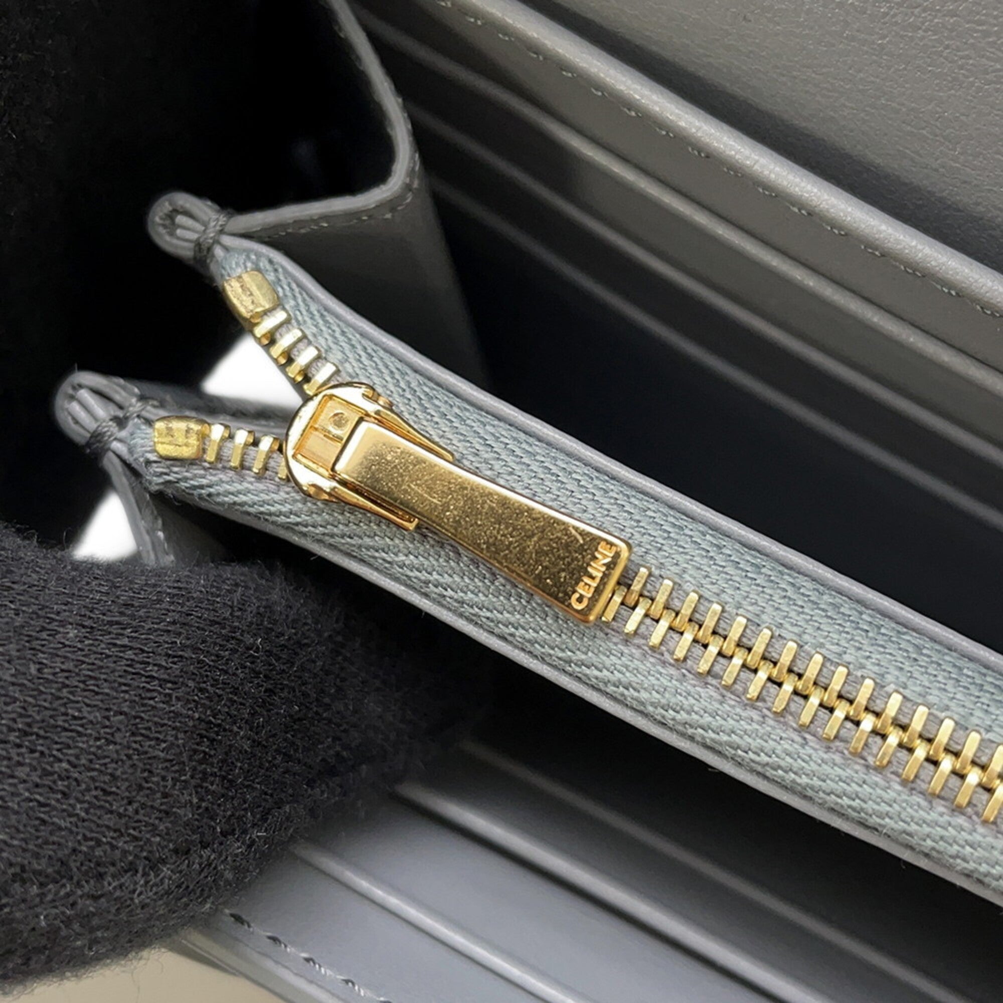 Celine Leather Long Wallet (Bi-Fold) (Pre-Owned)