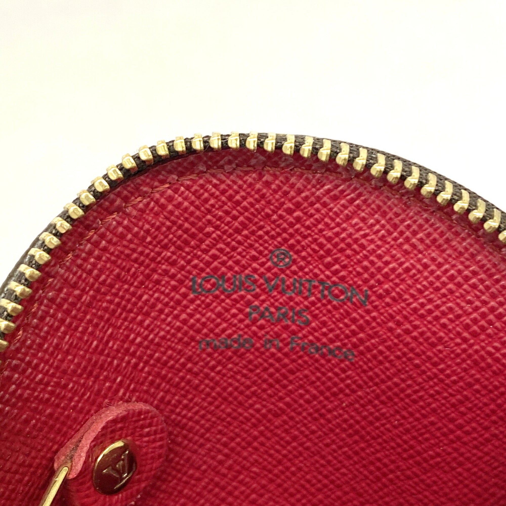 Louis Vuitton Brown Red Color Coin Purse/Coin Case (Pre-Owned)