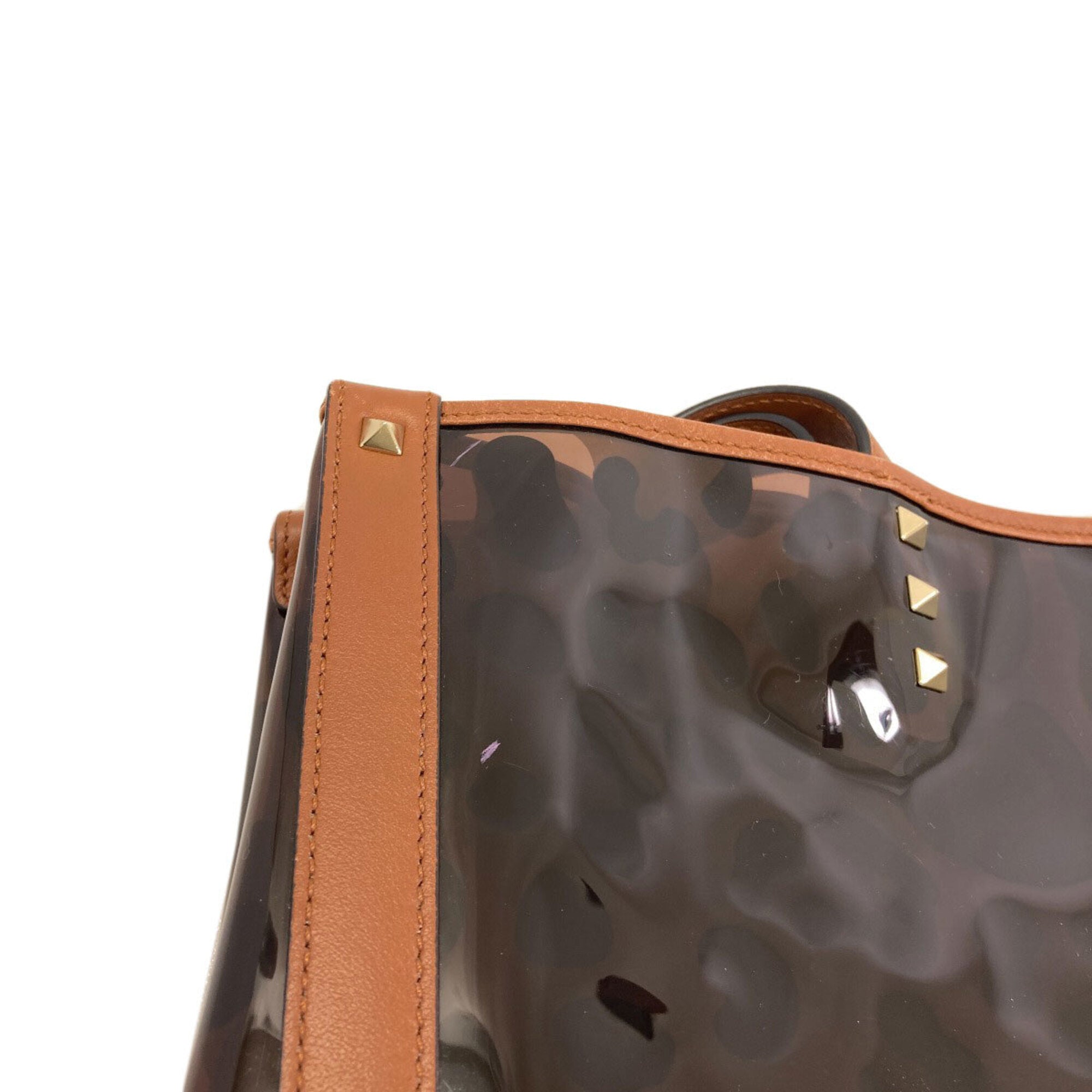 Valentino Brown Vinyl Tote Bag (Pre-Owned)