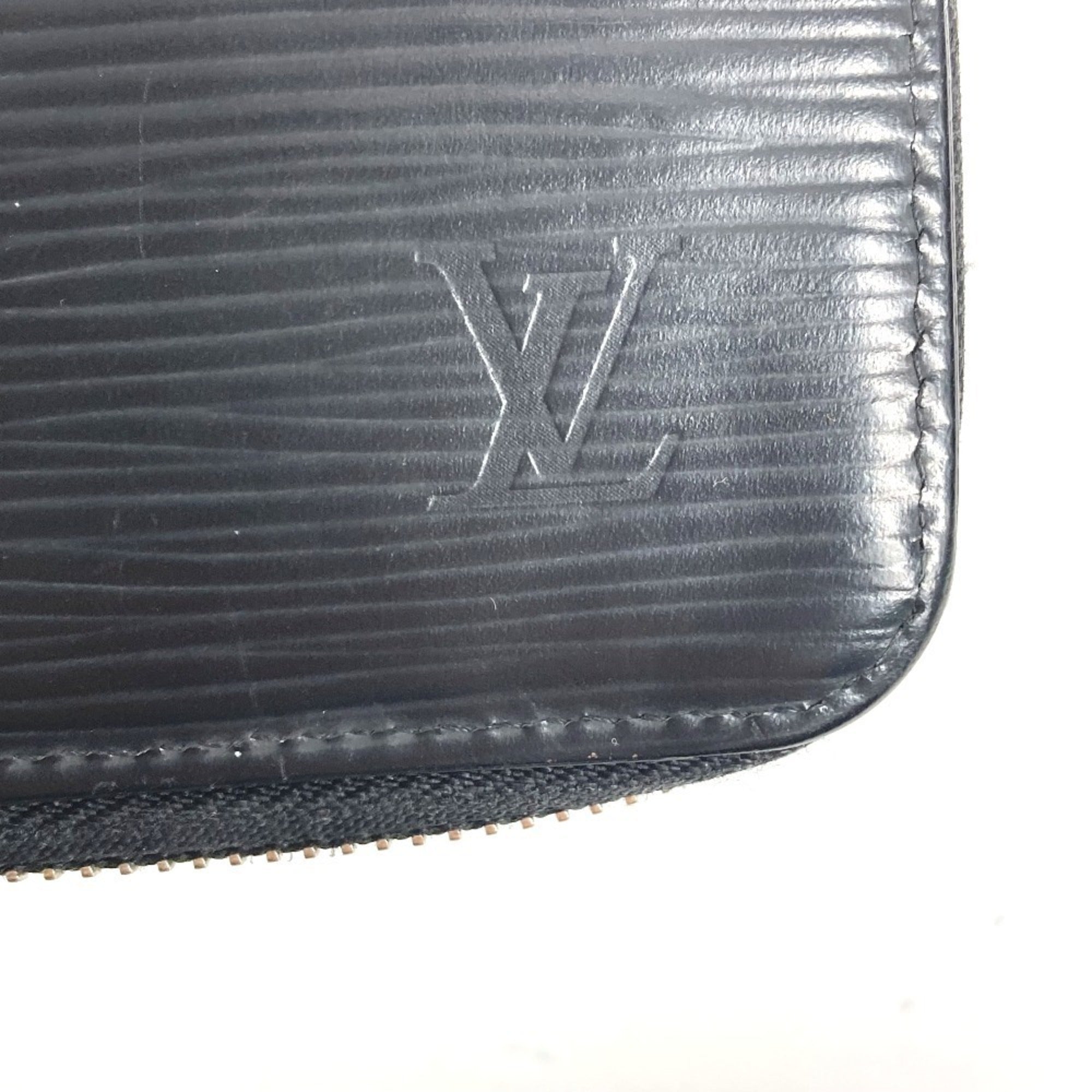 Louis Vuitton Epi Black Noir Epi Leather Long Wallet (Bi-Fold) (Pre-Owned)
