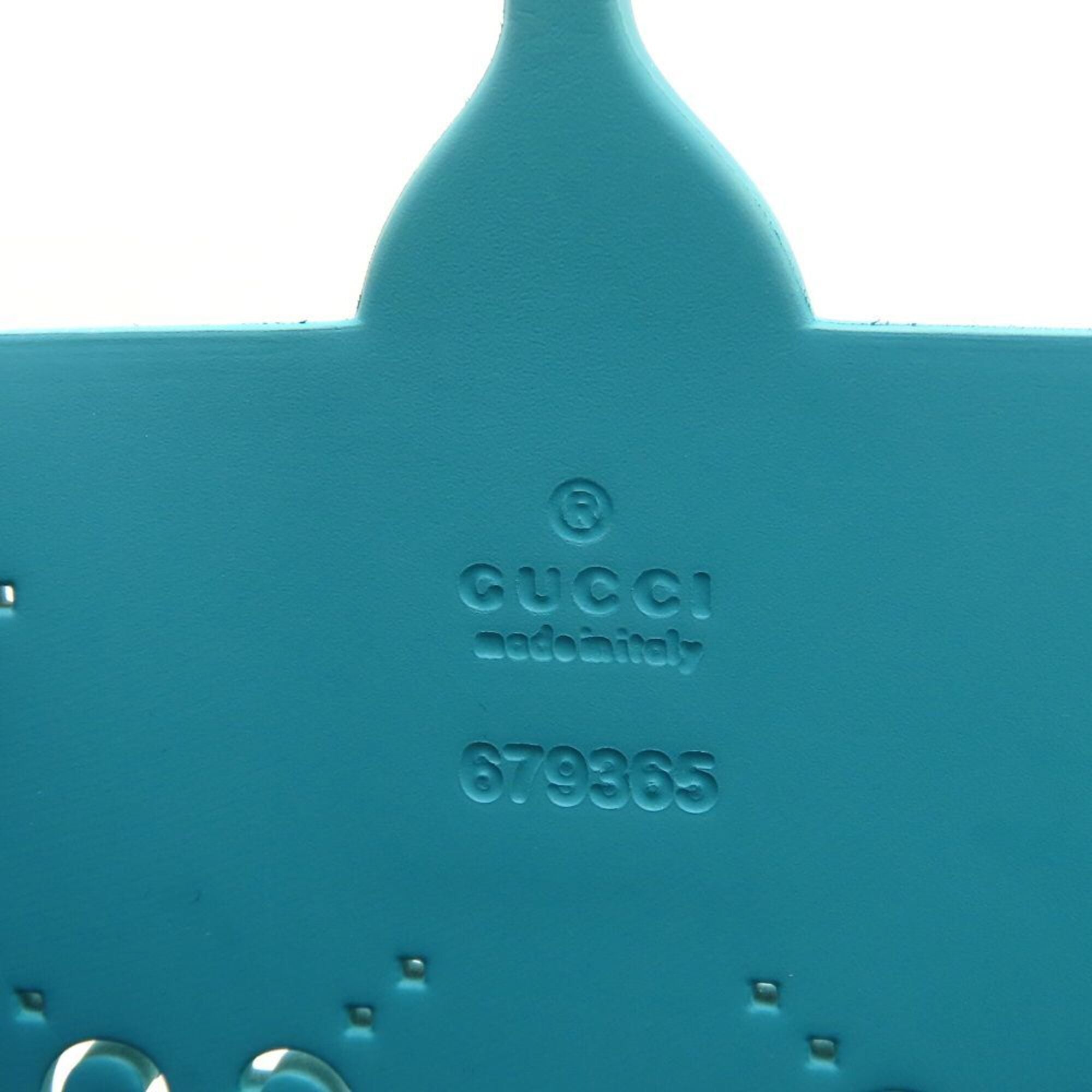 Gucci Light Blue Rubber Tote Bag (Pre-Owned)