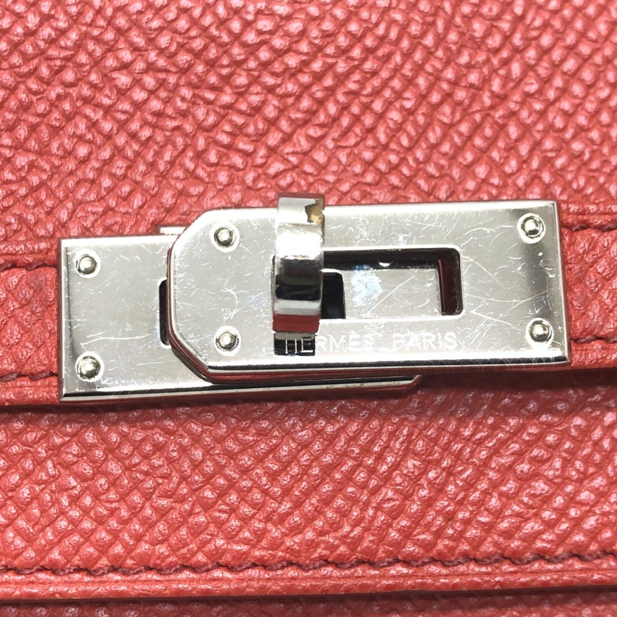 Hermes Pink Epsom Leather Long Wallet (Bi-Fold) (Pre-Owned)