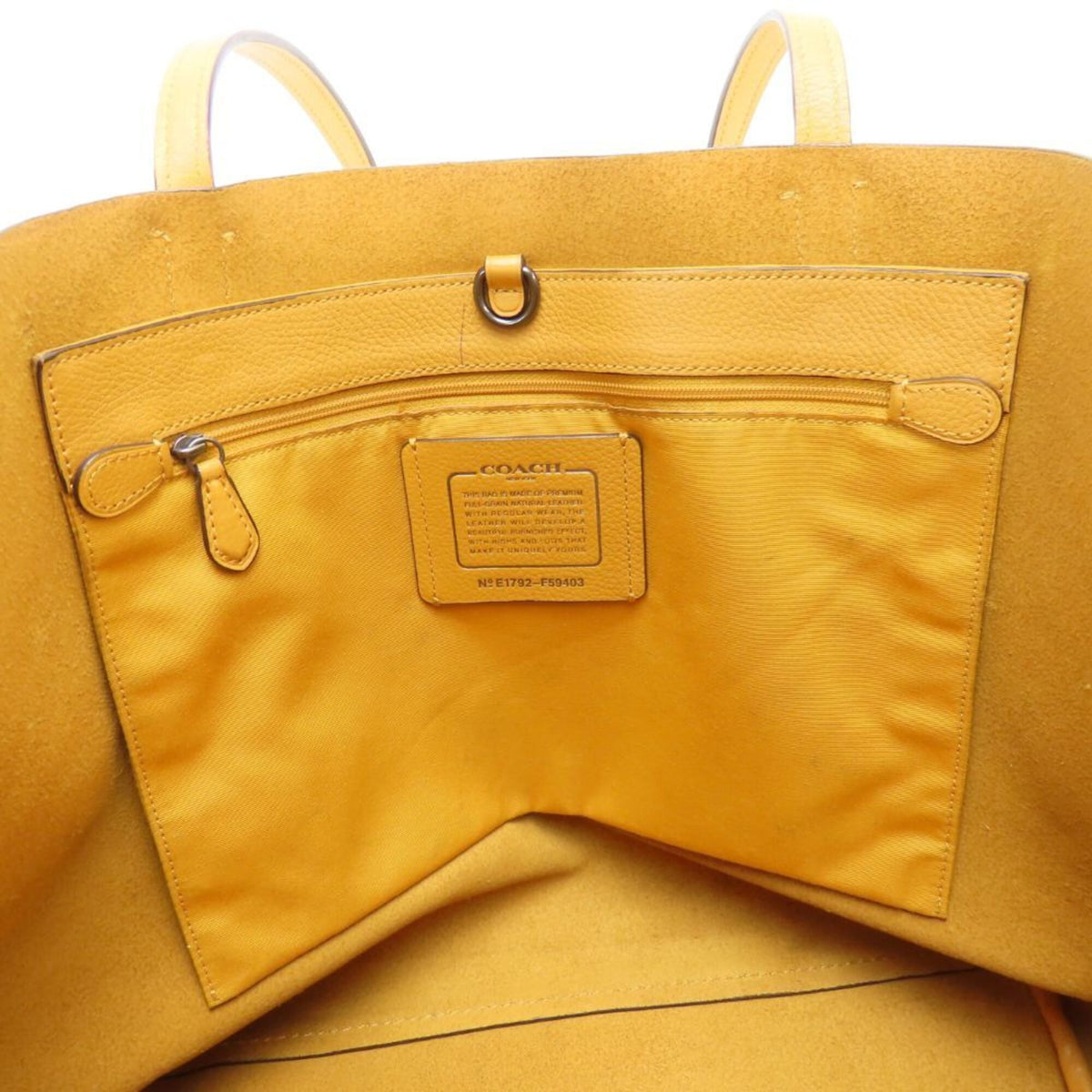 Coach Mustard Leather Tote Bag (Pre-Owned)