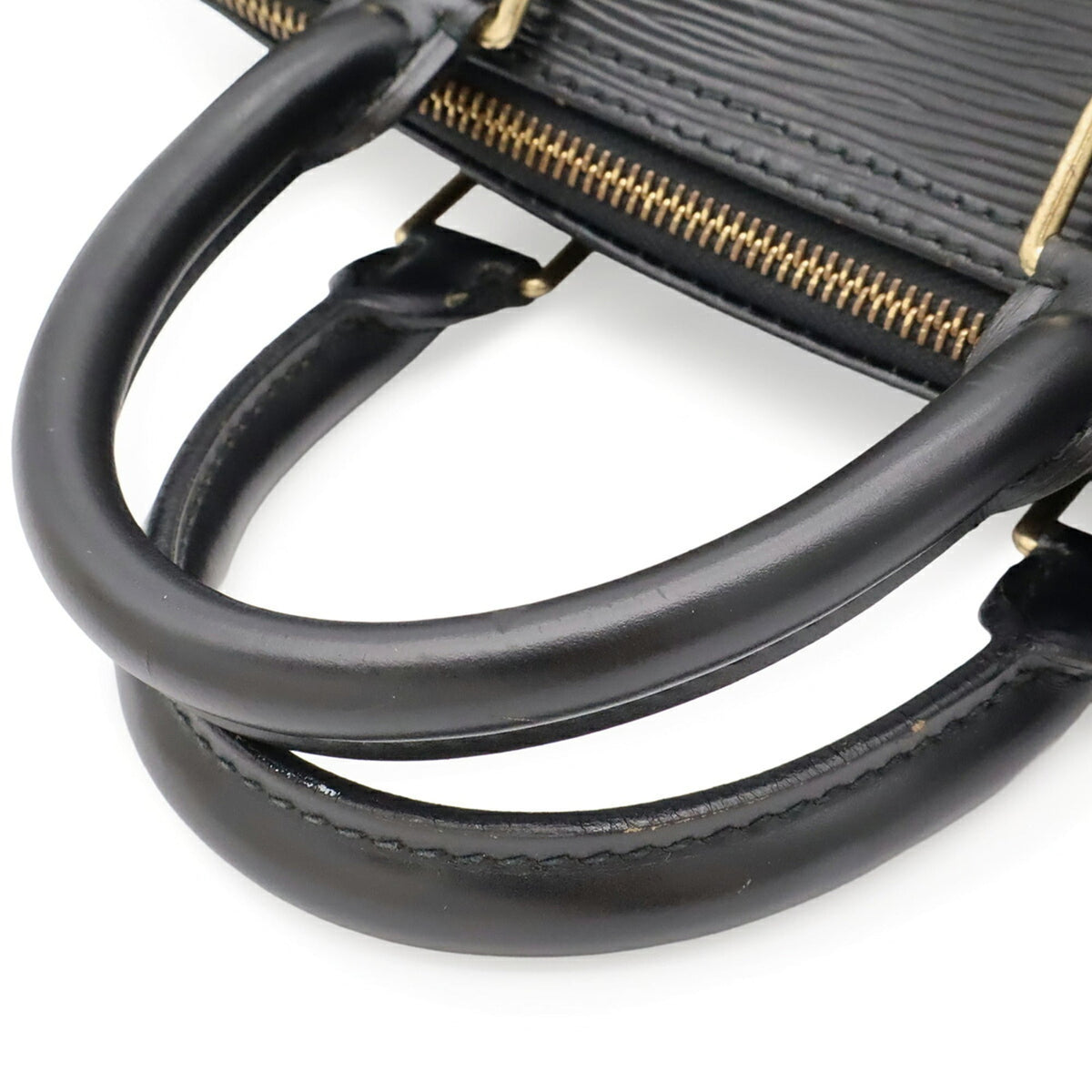 Louis Vuitton Noir Epi Leather Boston Bag Handbag (Pre-Owned)