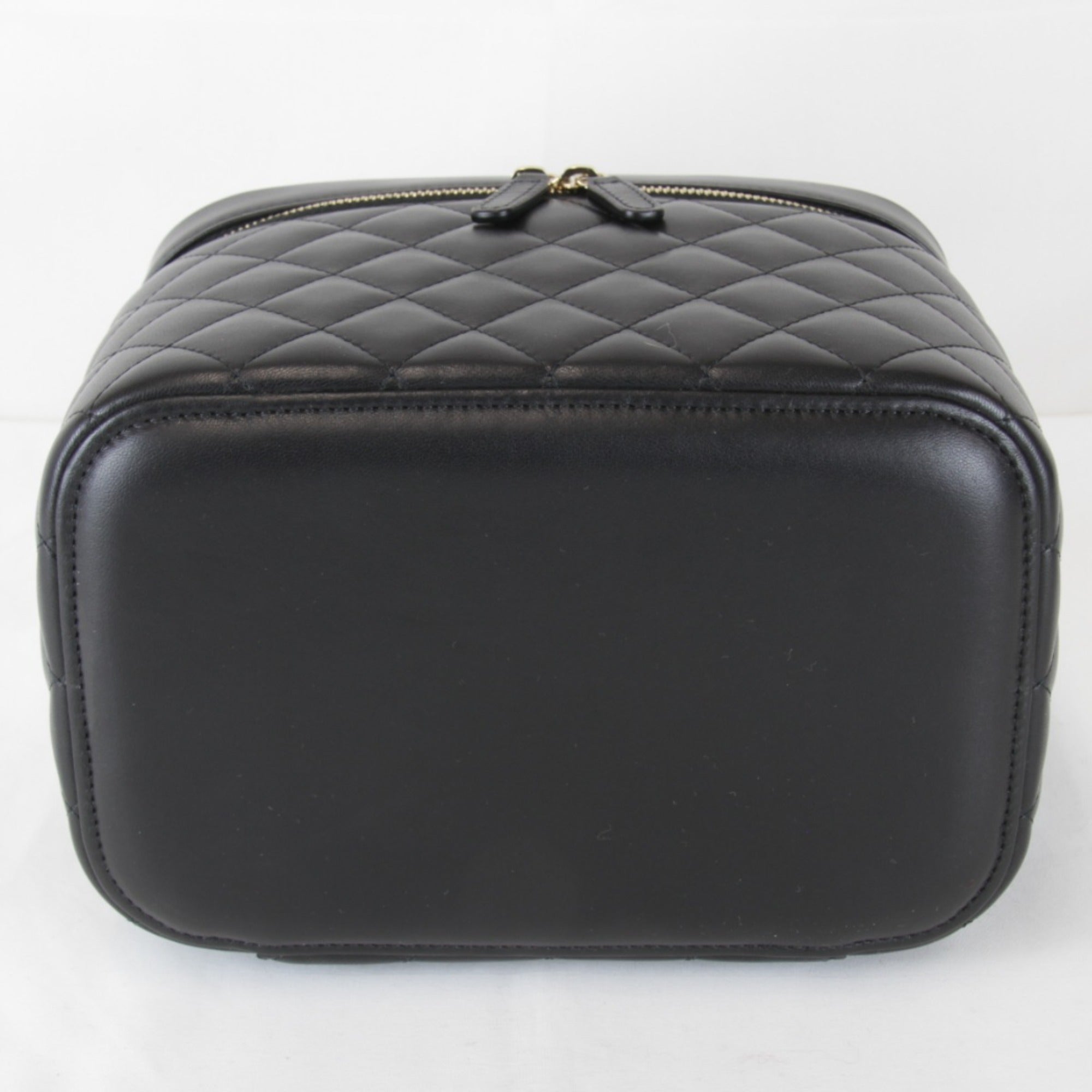 Chanel Black Leather Vanity Bag (Pre-Owned)