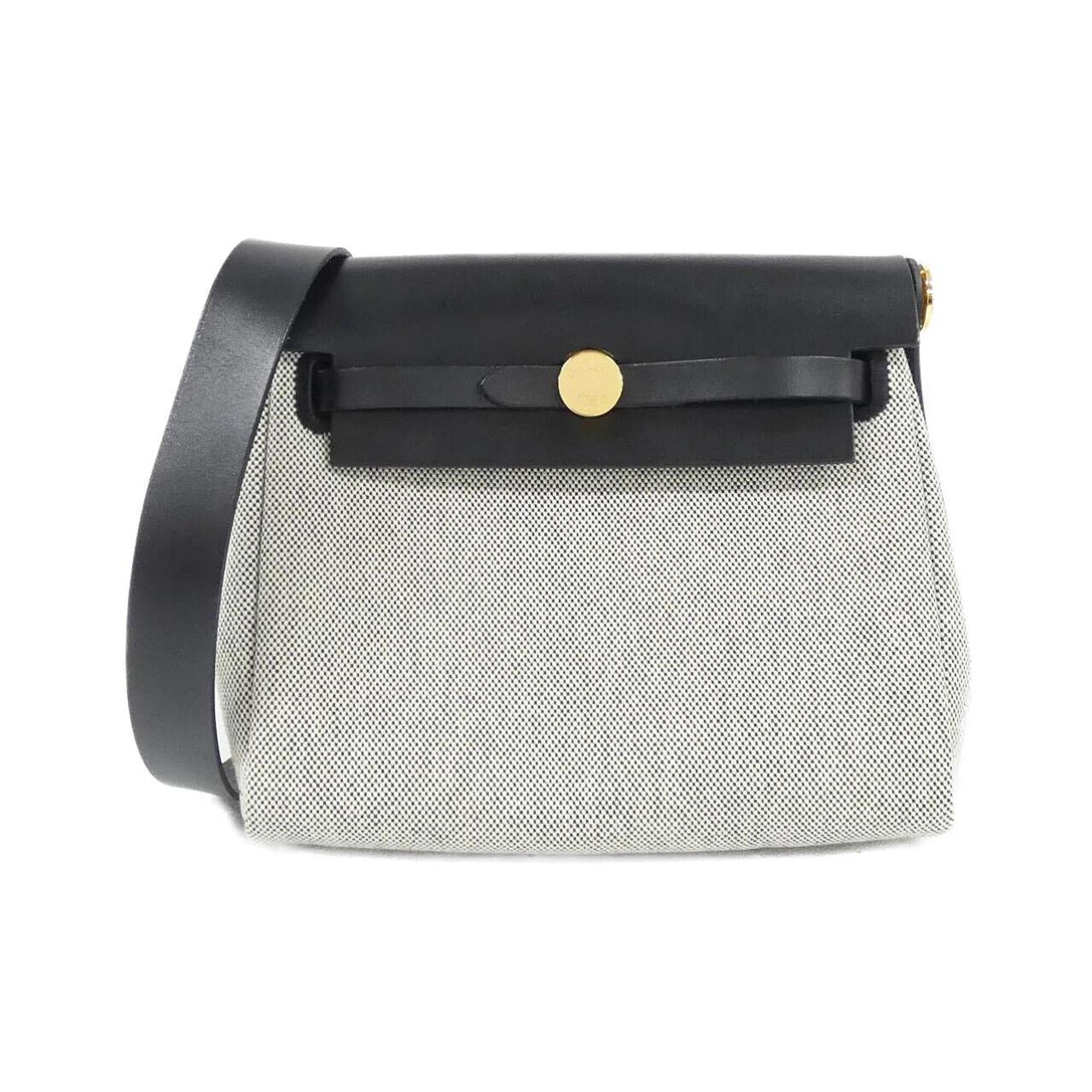 Hermes Black Ecru Shoulder Bag (Pre-Owned)