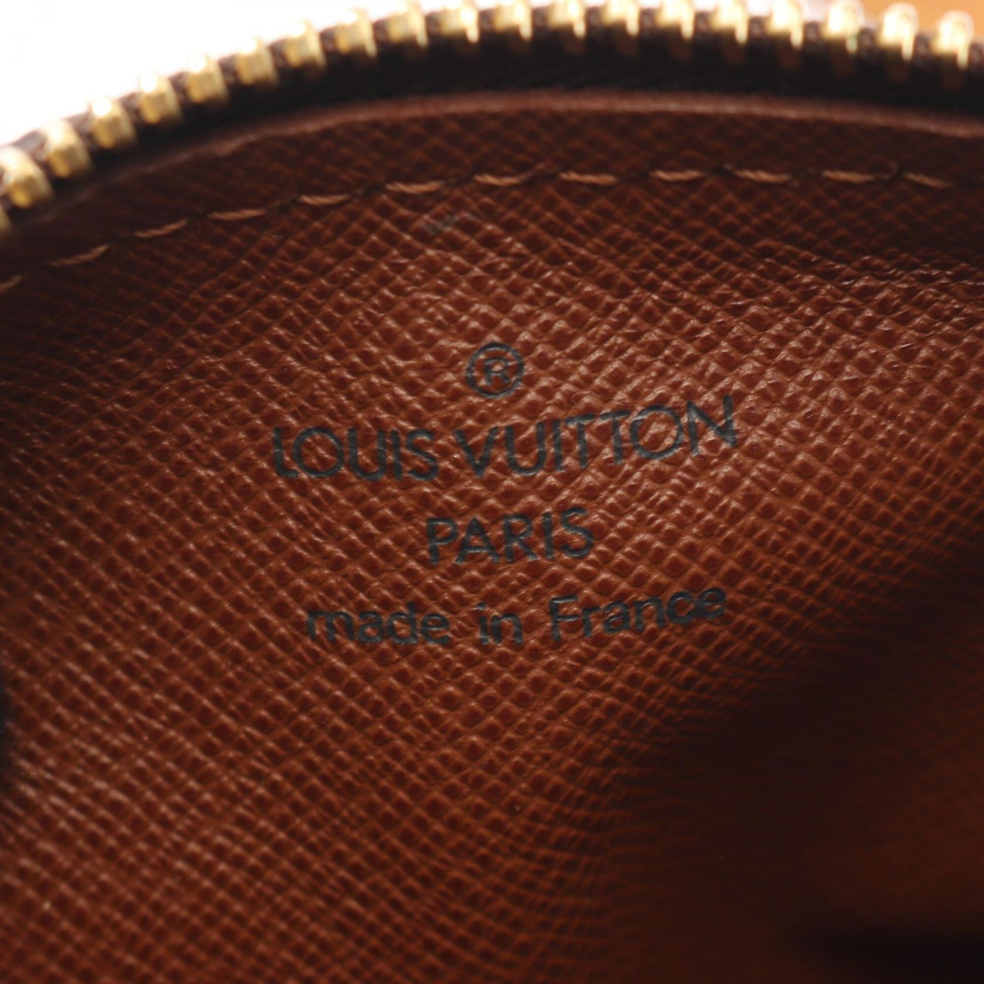 Louis Vuitton Brown Pvc Coated Canvas Leather Handbag (Pre-Owned)