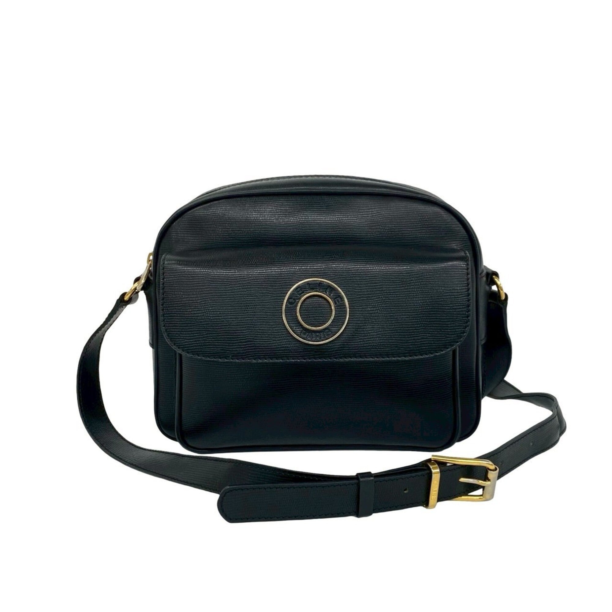 Celine Black Leather Shoulder Bag (Pre-Owned)