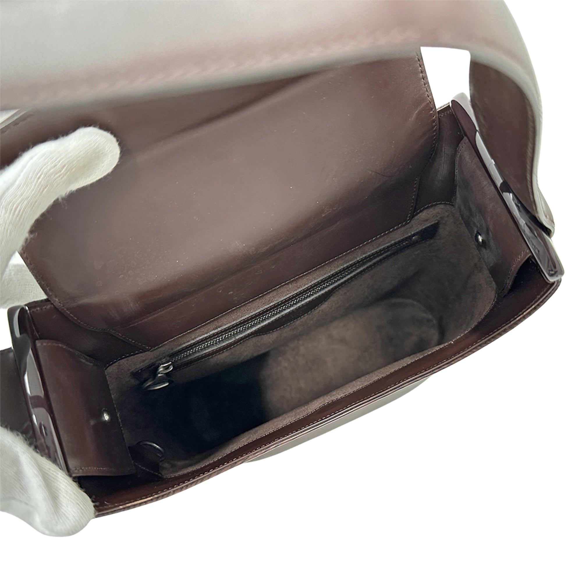 Louis Vuitton Brown Moka White Epi Leather Handbag Shoulder Bag (Pre-Owned)