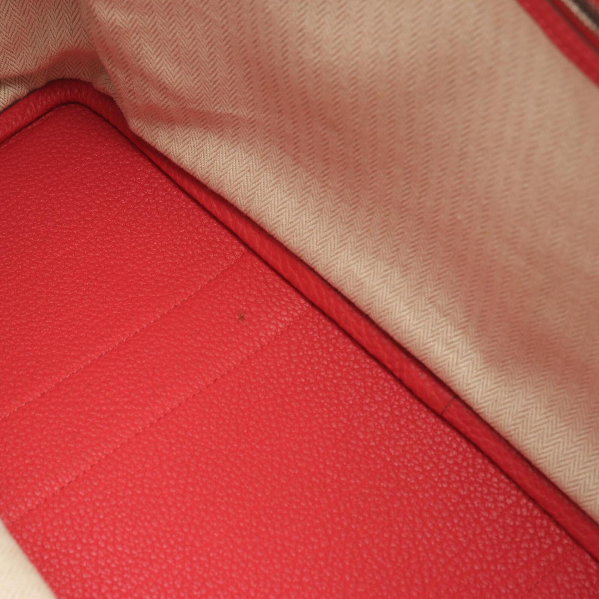Hermes Pink Leather Handbag Tote Bag (Pre-Owned)