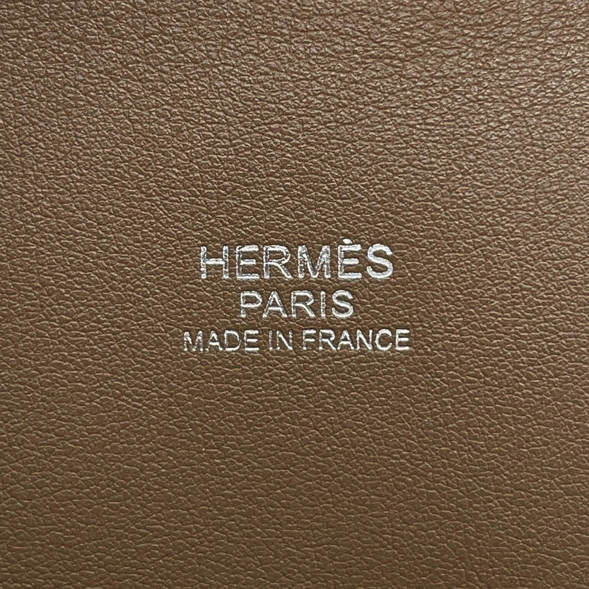 Hermes Etoupe Gray Taurillon Clemence Leather Handbag Shoulder Bag (Pre-Owned)