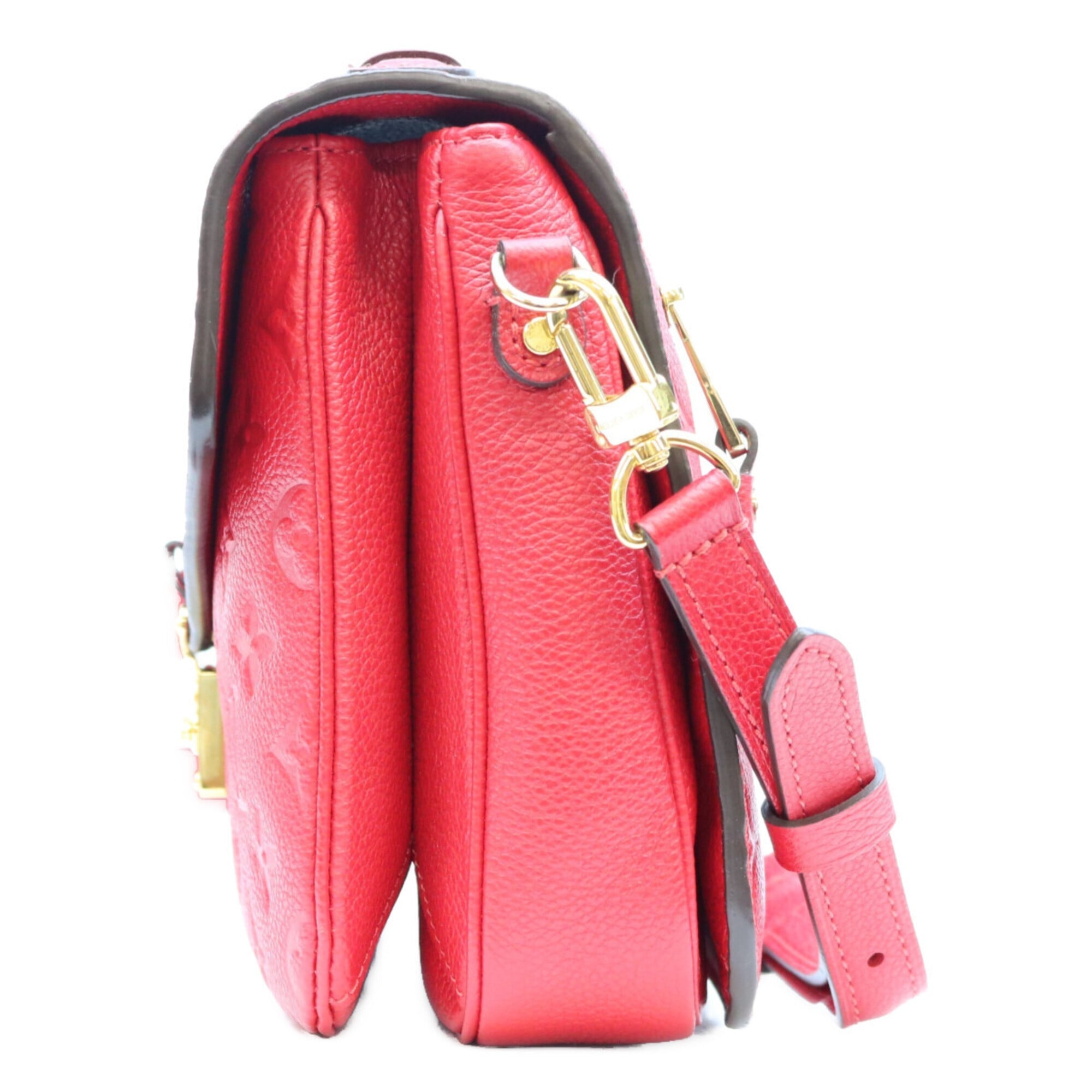 Louis Vuitton Cerise Red Color Monogram Empreinte Shoulder Bag (Pre-Owned)