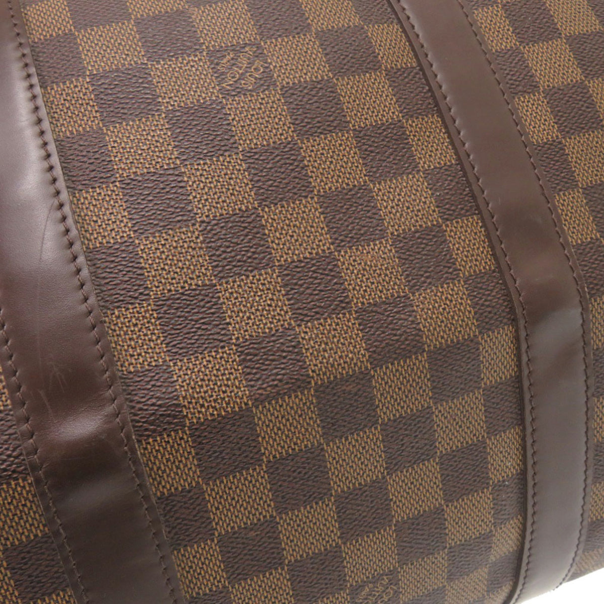 Louis Vuitton Damier Brown Damier Canvas Boston Bag (Pre-Owned)