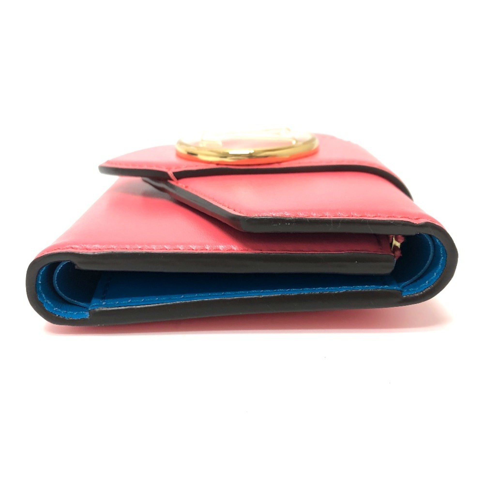 Louis Vuitton Blue Dahlia Galle Pink Leather Coin Purse/Coin Case (Pre-Owned)