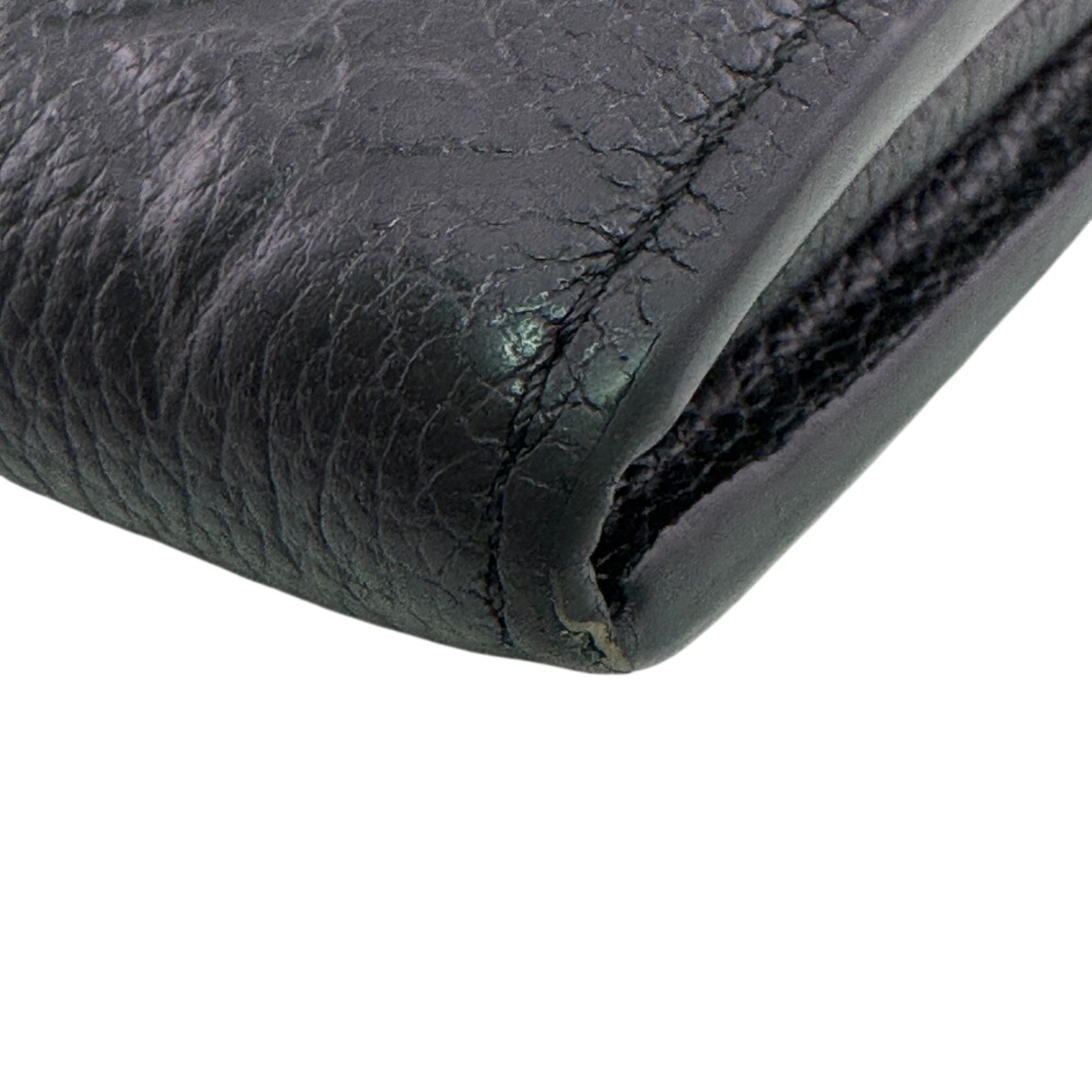 Louis Vuitton Monogram Empreinte Black Noir Leather Long Wallet (Bi-Fold) (Pre-Owned)
