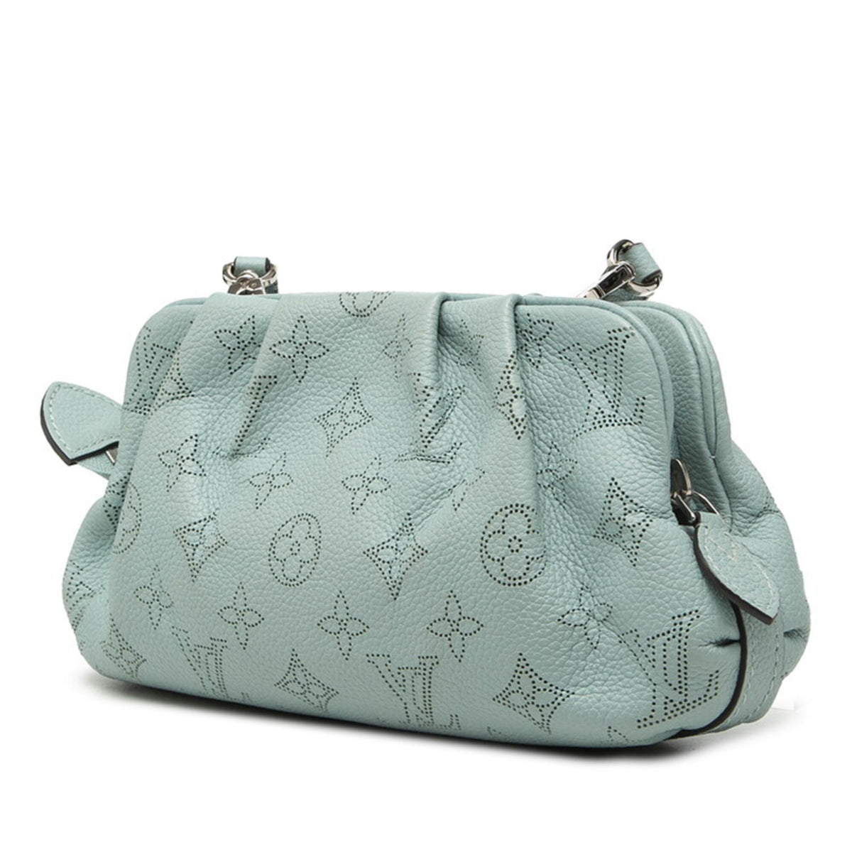 Louis Vuitton Blue Leather Shoulder Bag (Pre-Owned)