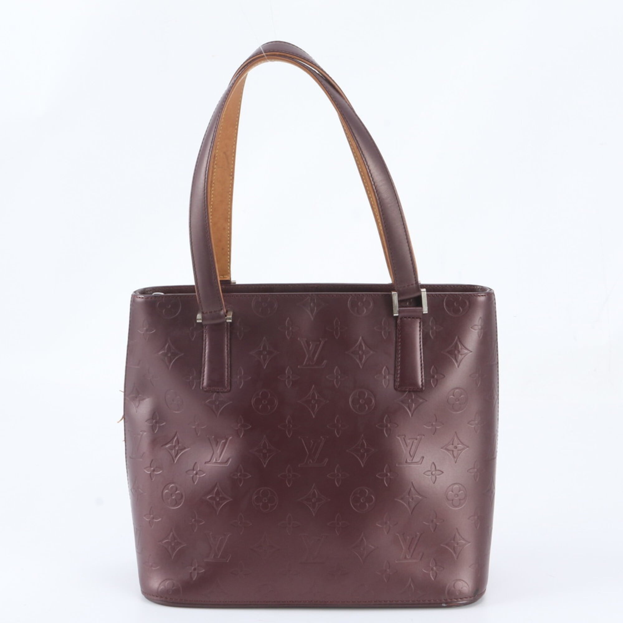 Louis Vuitton Monogram Violet Leather Handbag Tote Bag (Pre-Owned)