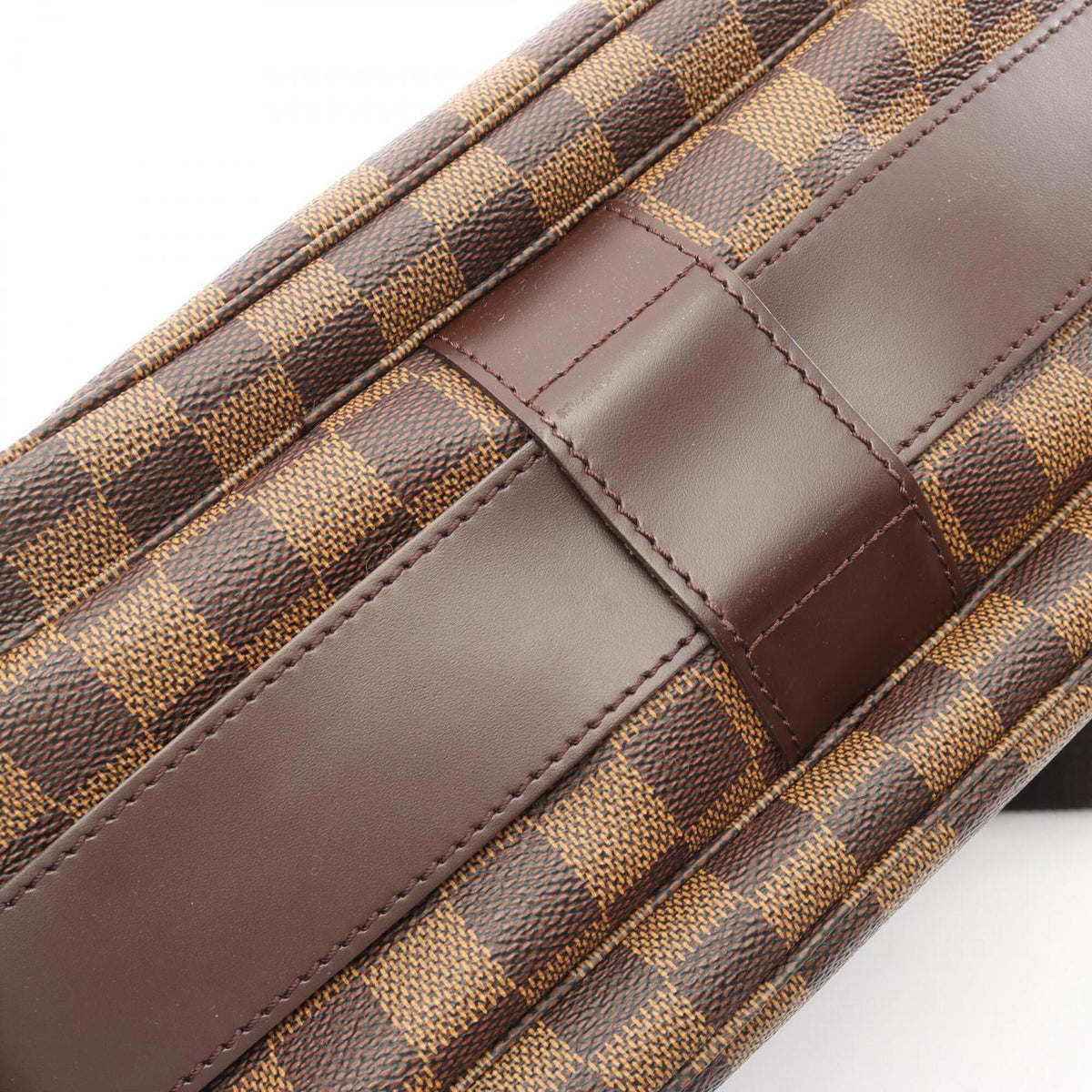 Louis Vuitton Brown Damier Canvas Coated Canvas Leather Shoulder Bag (Pre-Owned)