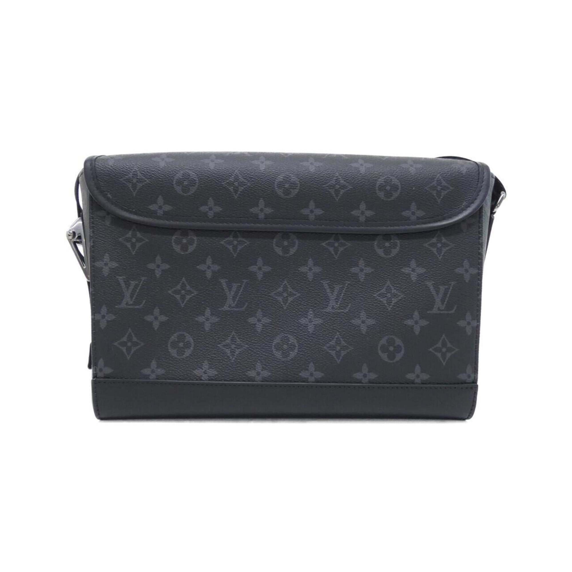 Louis Vuitton Black Coated Canvas Shoulder Bag (Pre-Owned)