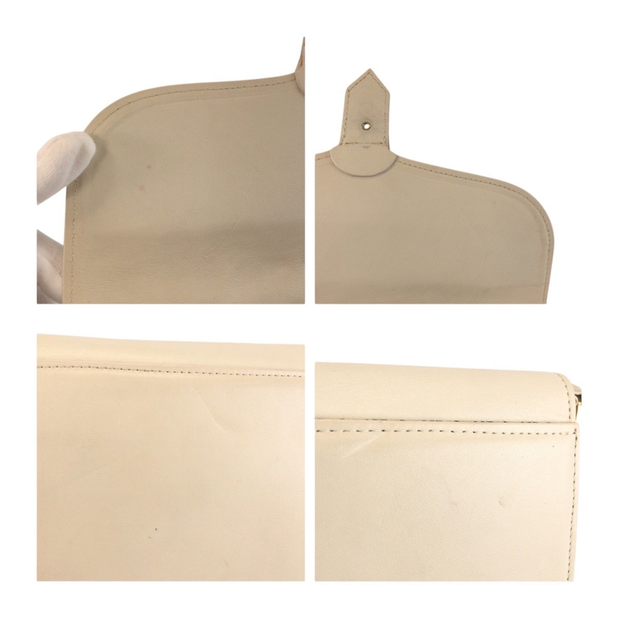 Yves Saint Laurent White Leather Shoulder Bag (Pre-Owned)