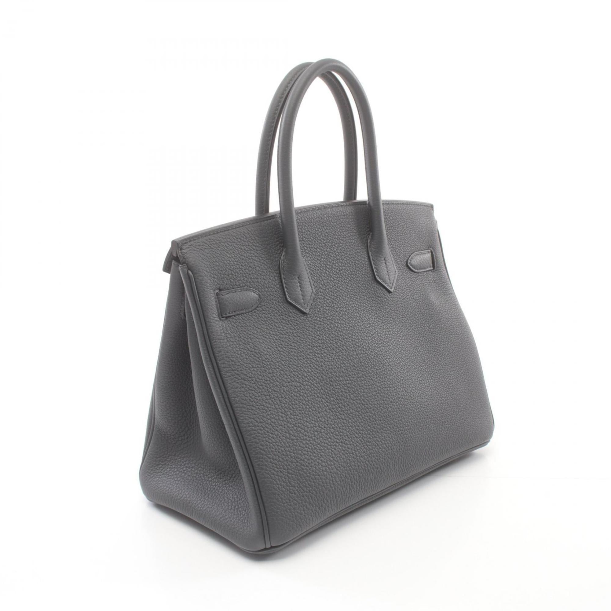 Hermes Birkin Gray Togo Leather Handbag (Pre-Owned)