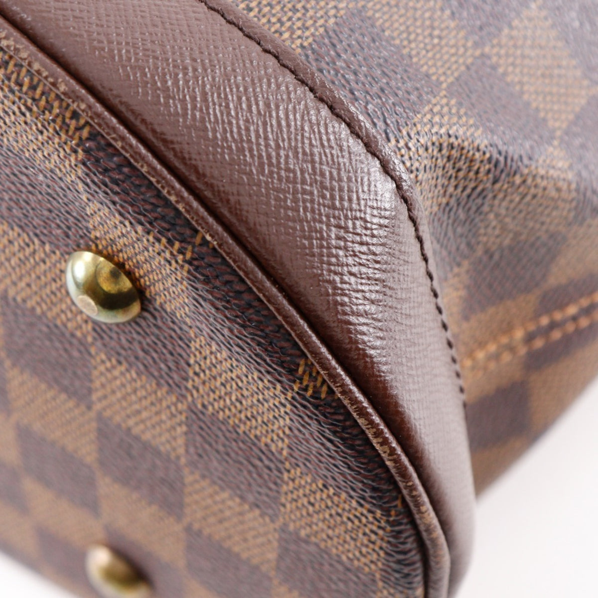 Louis Vuitton Brown Damier Canvas Pouch Tote Bag (Pre-Owned)
