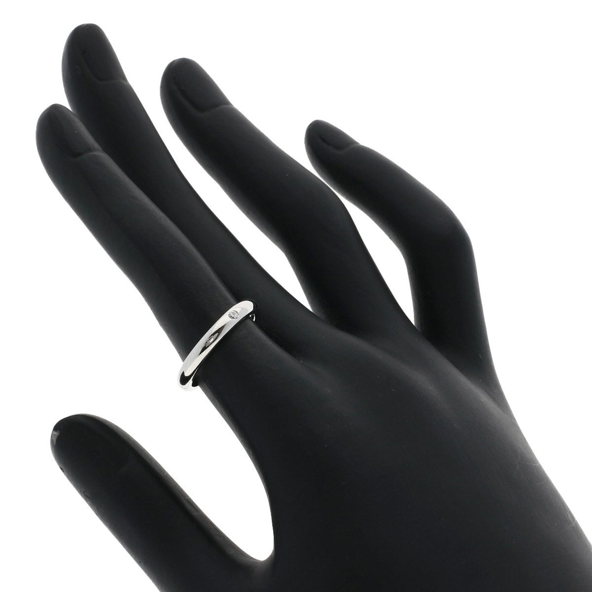 Tiffany Platinum Platinum 950 Band Ring (Pre-Owned)