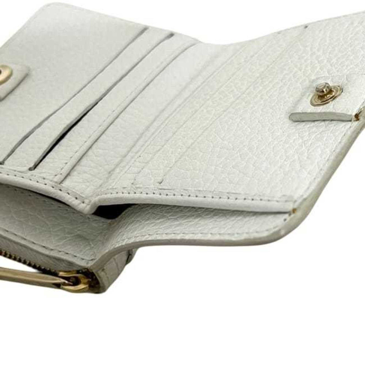 Celine White Leather Wallet (Bi-Fold) (Pre-Owned)