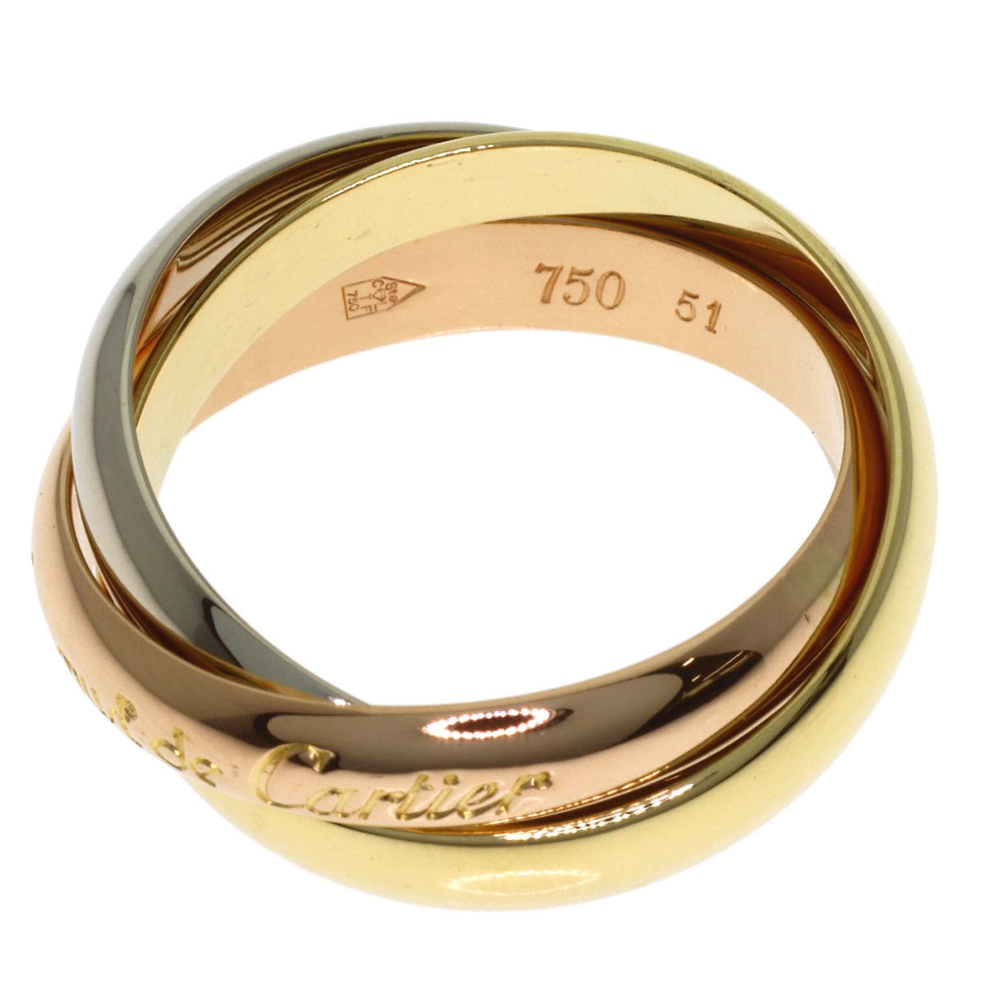 Cartier Yellow Gold (18K) Pink Gold (18K) White Gold (18K) Band Ring (Pre-Owned)