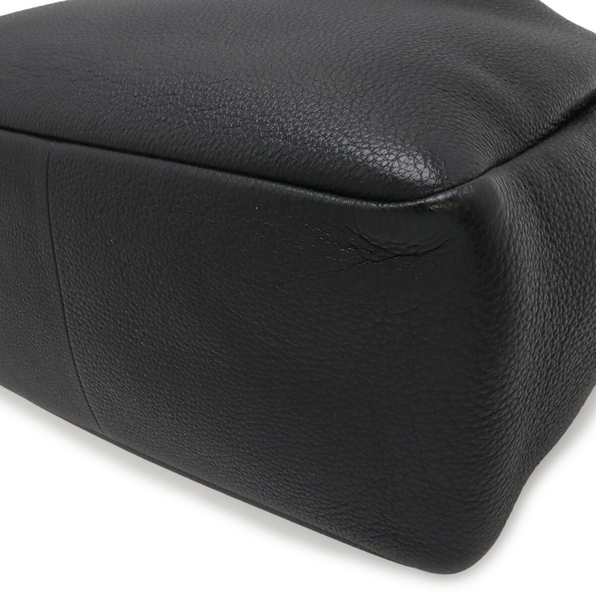 Prada Black Nero Leather Shoulder Bag Tote Bag (Pre-Owned)