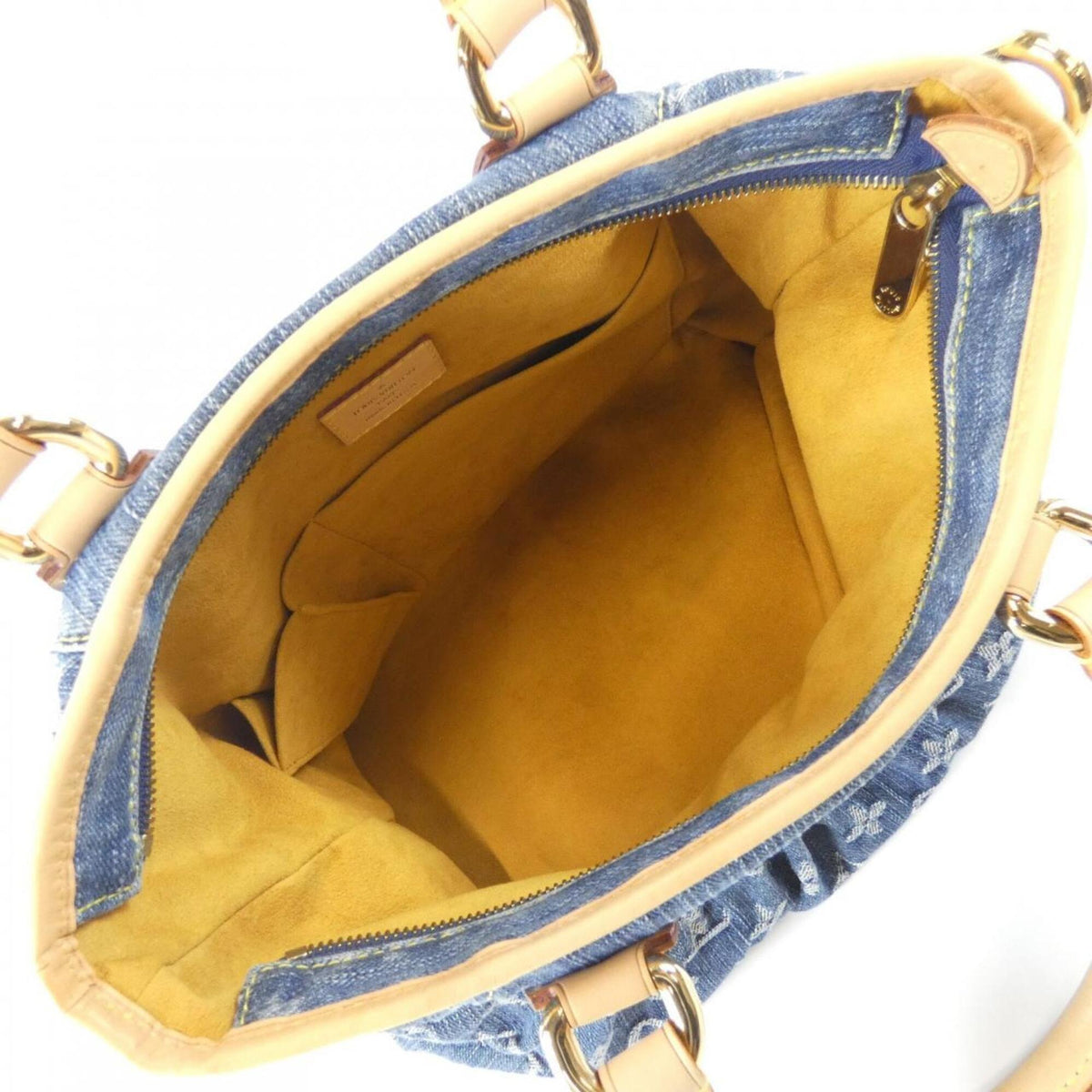 Louis Vuitton Monogram Denim Blue Monogram Denim Handbag (Pre-Owned)